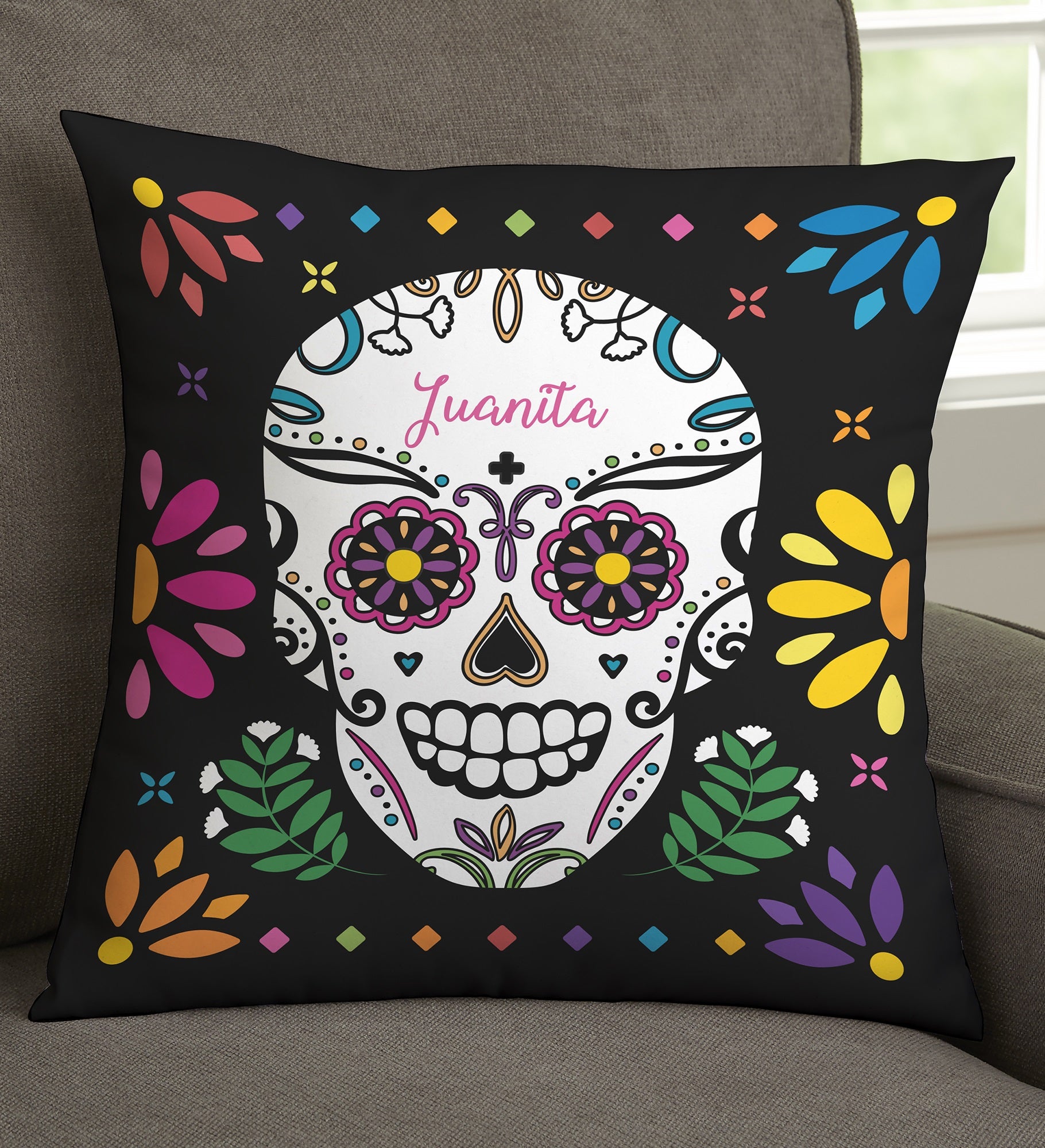 Day of the Dead Personalized Throw Pillows