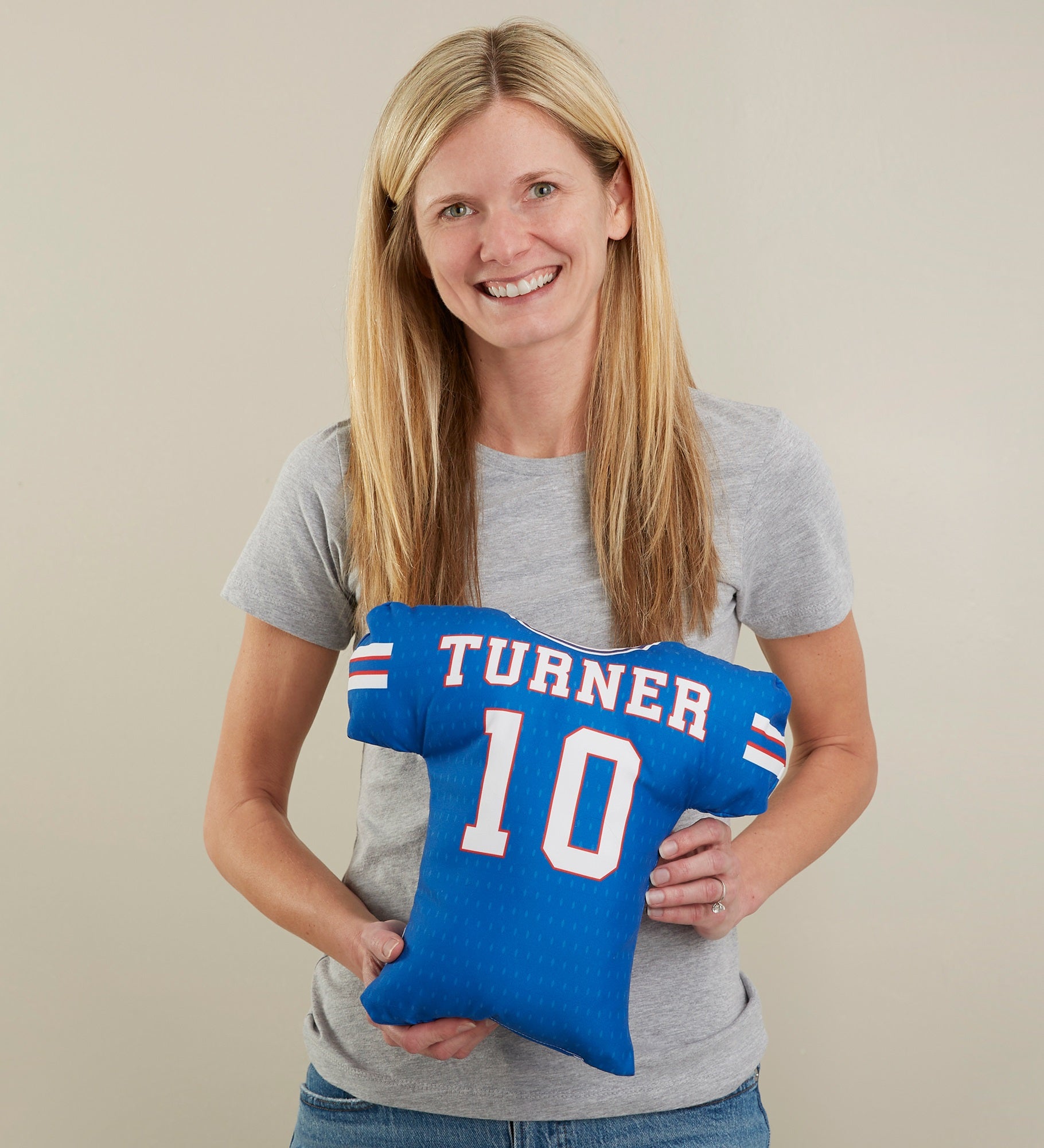 Football Jersey Personalized Throw Pillow