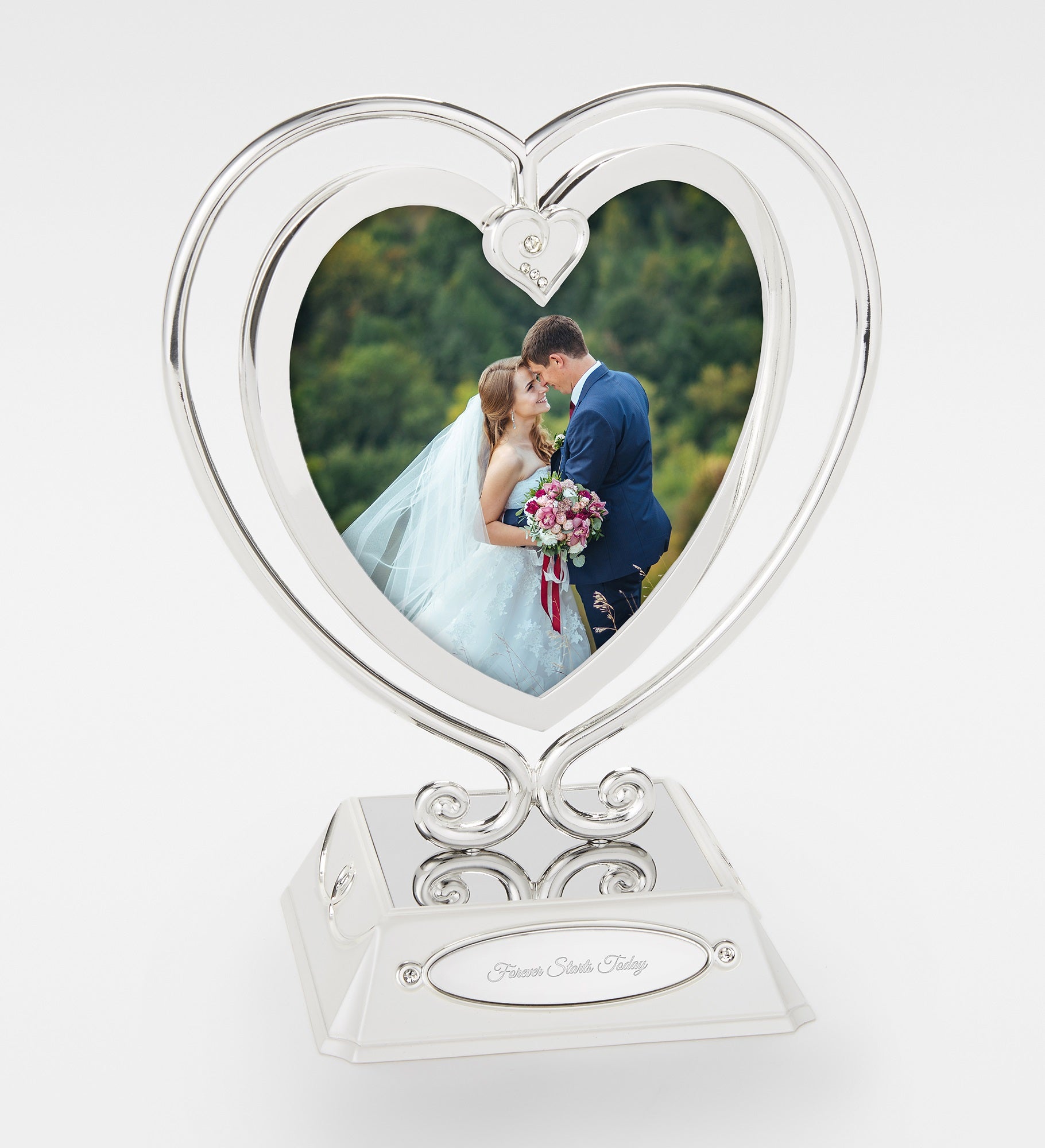 Engraved Everlasting Love Wedding Heart Frame