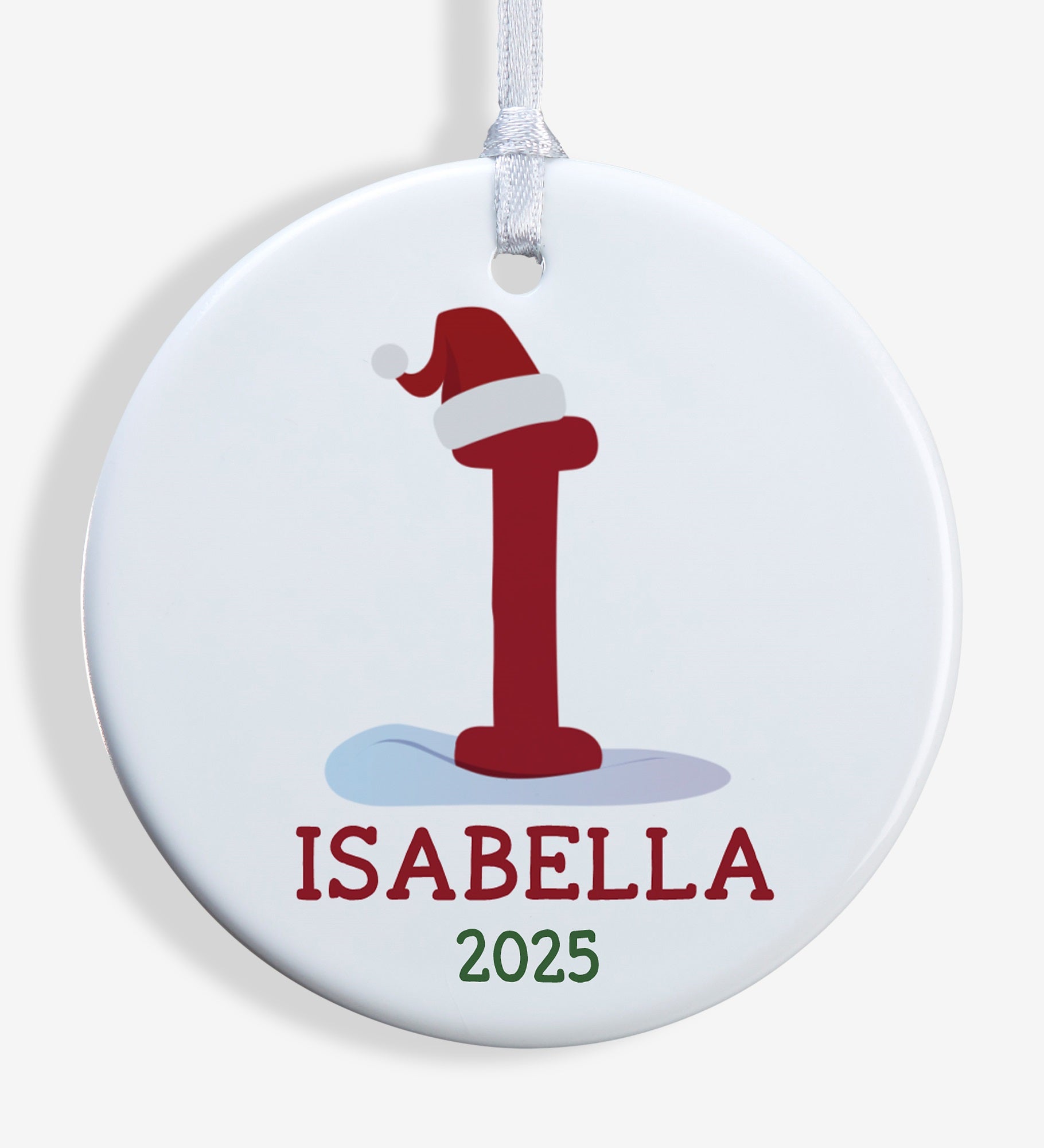 Initially Santa Personalized Ornament