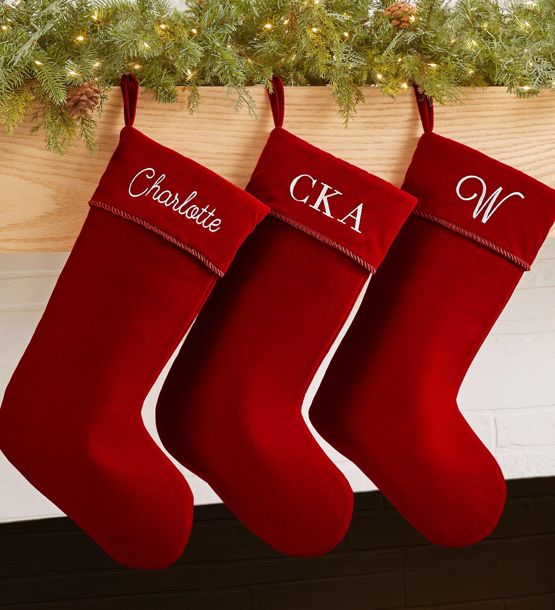 Classic Christmas Personalized Christmas Stockings