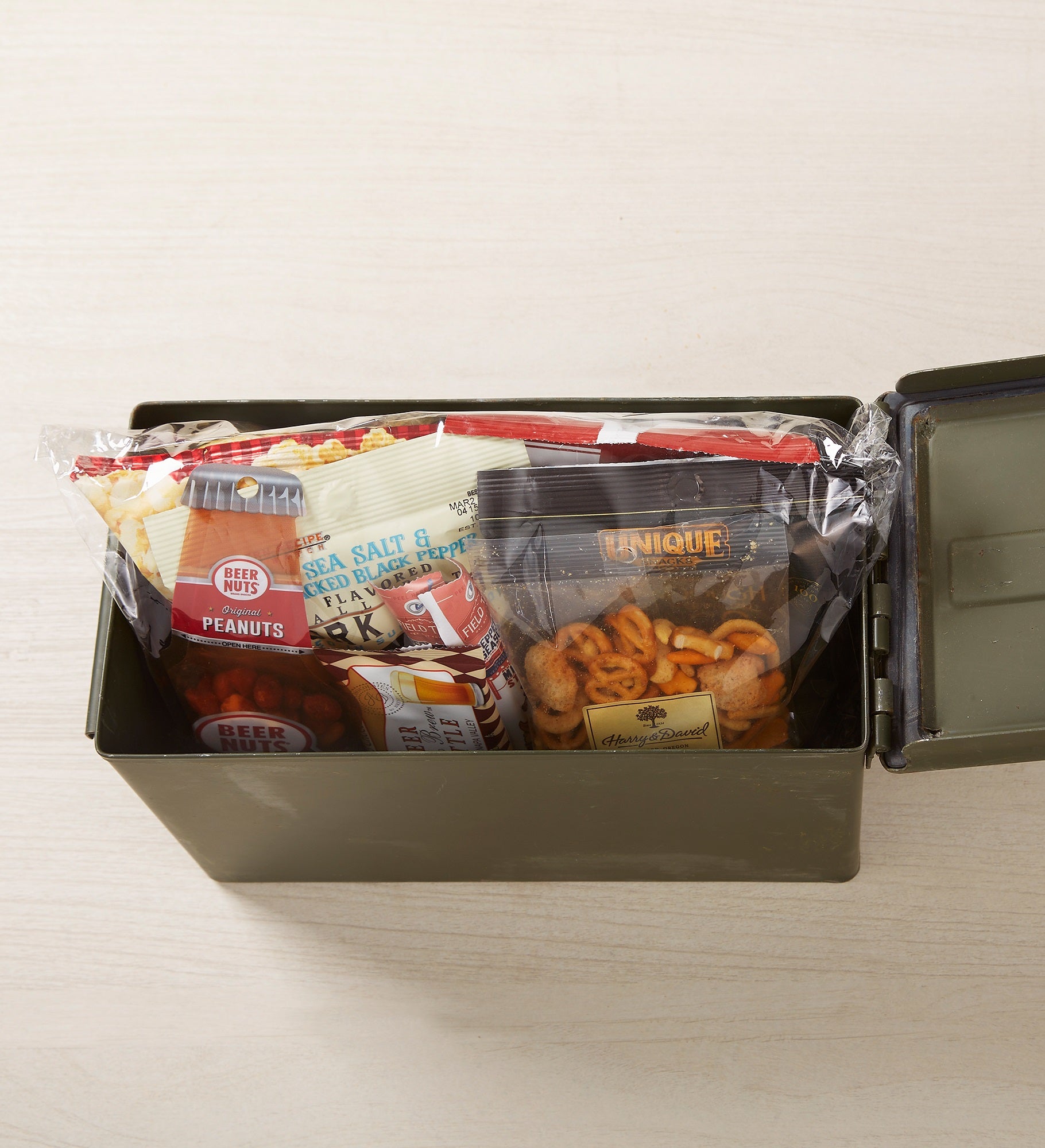 Authentic Personalized Ammo Box with Snack Gift Set