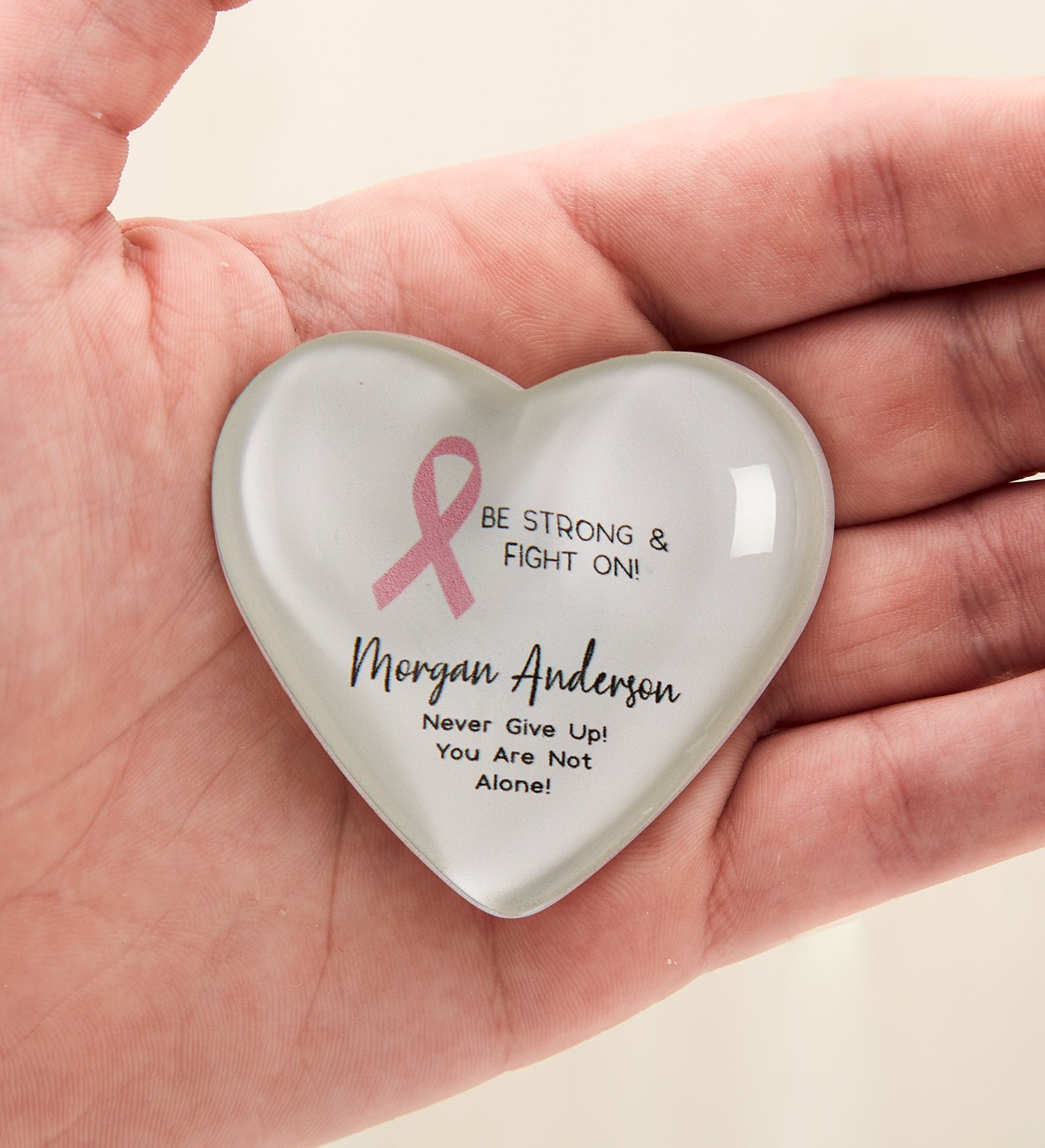 Choose Your Awareness Ribbon Personalized Acrylic Heart Magnet