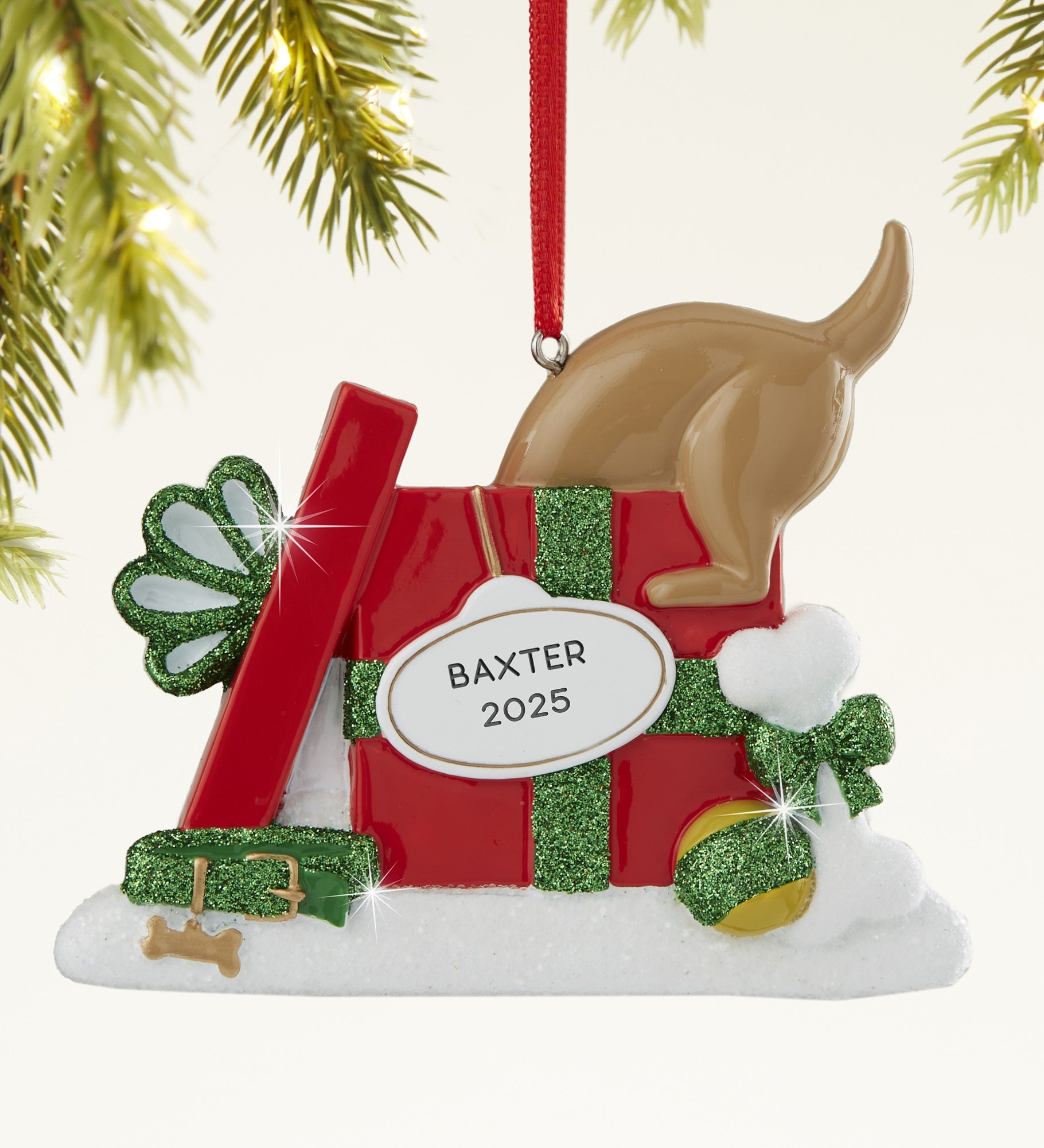 Dog Present Personalized Ornament