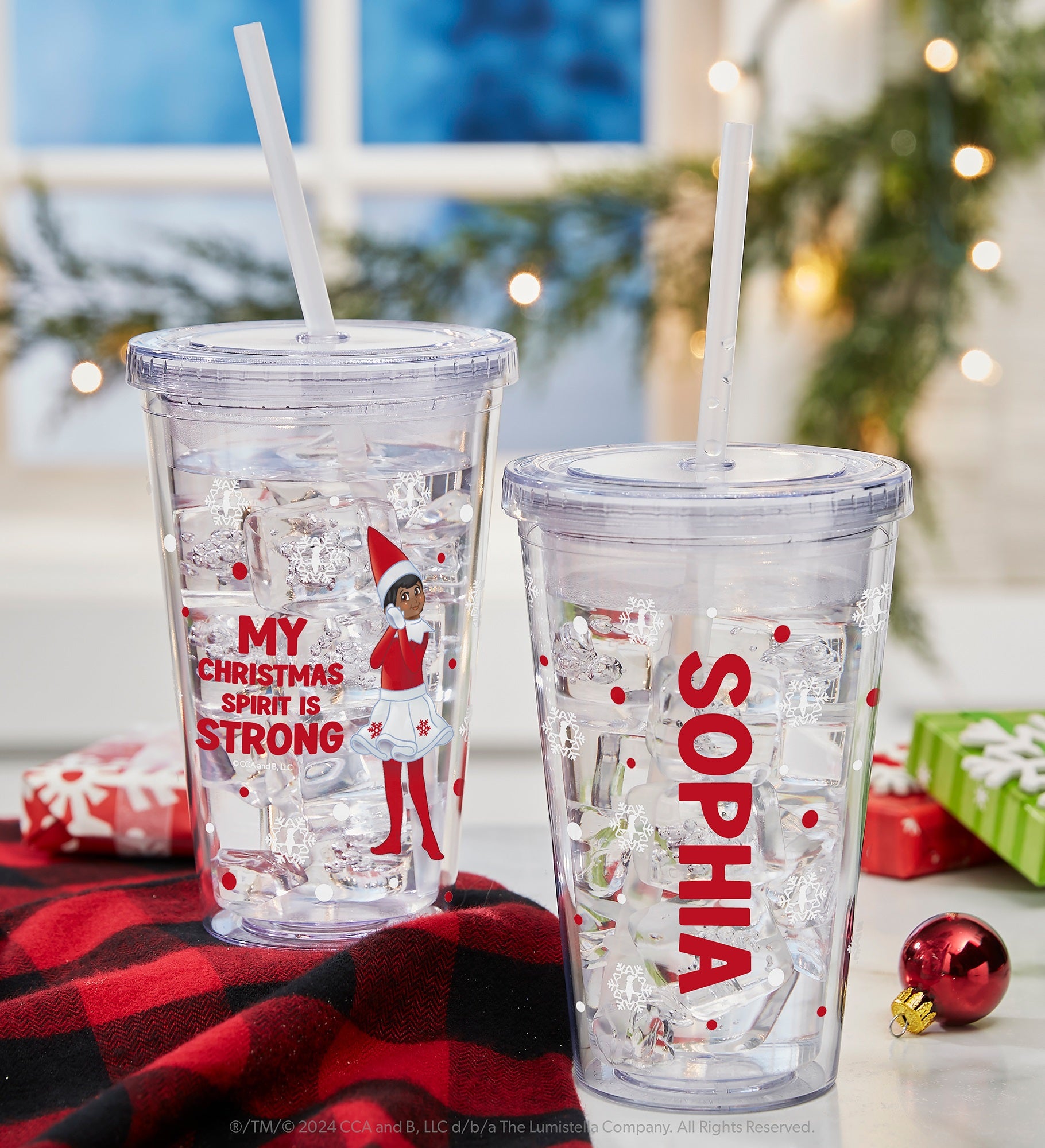 The Elf on the Shelf® Christmas Personalized 17 oz. Insulated Acrylic Tumbler