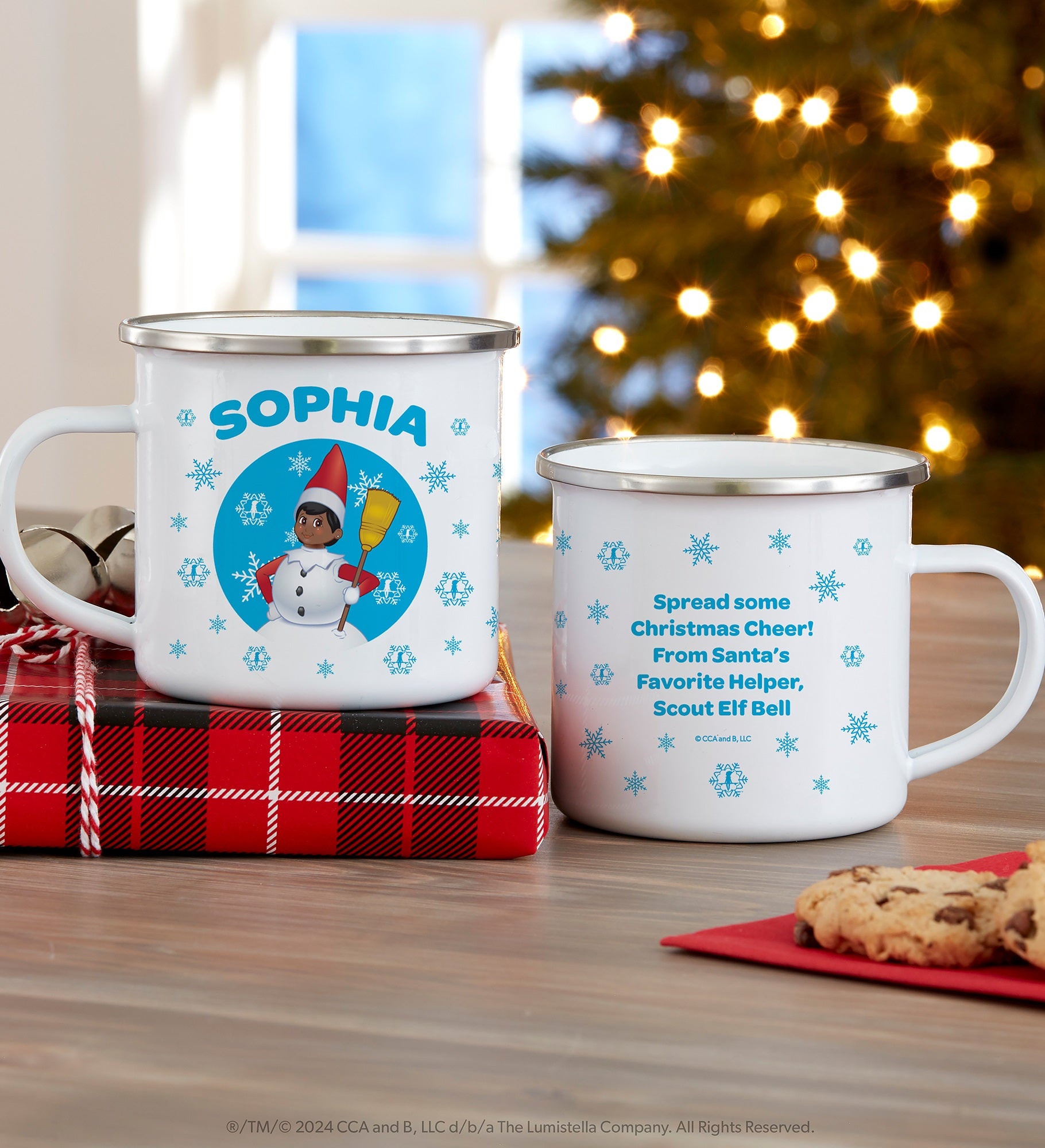 The Elf on the Shelf® Snowball Personalized Christmas Camp Mug