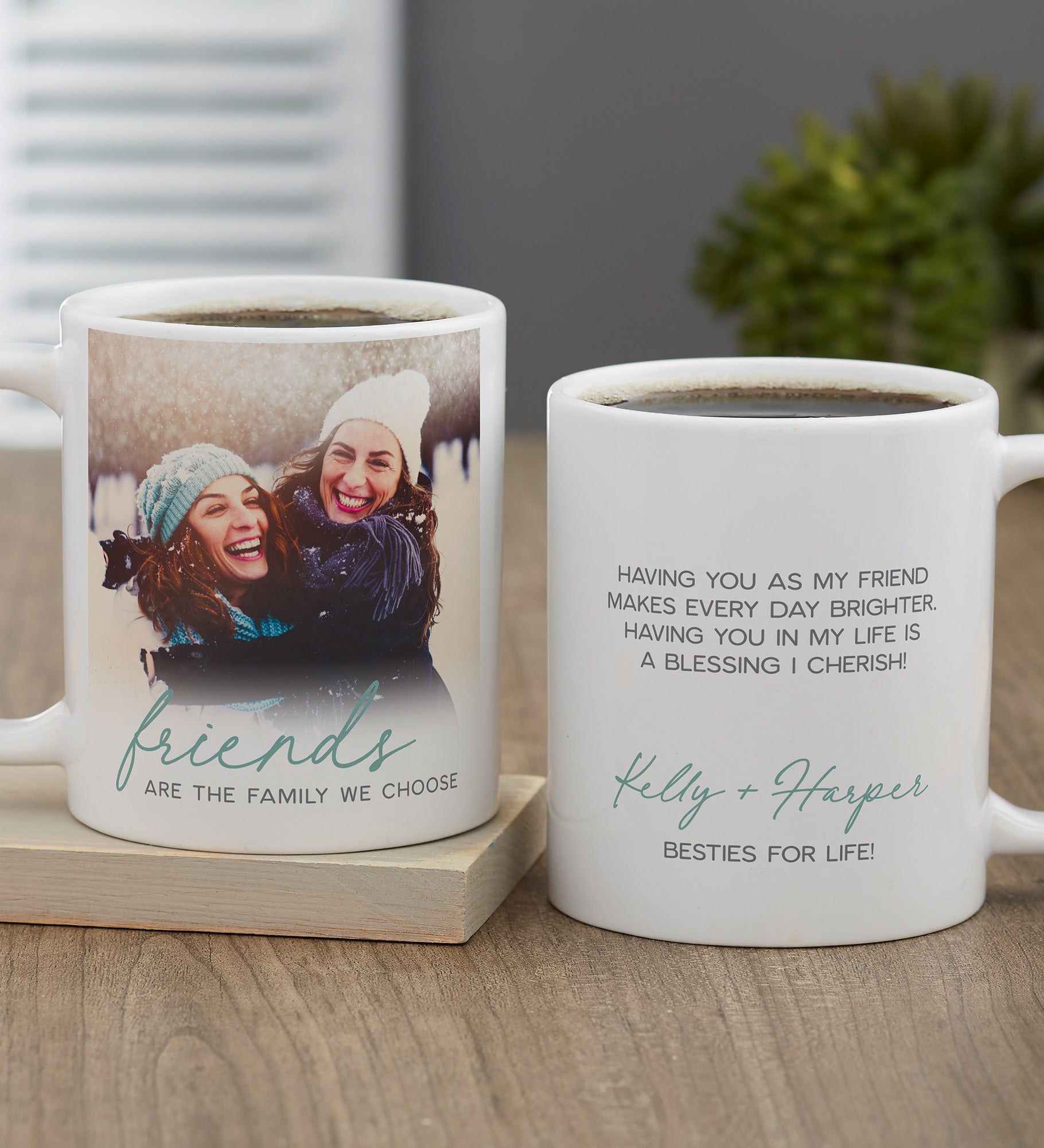 Friends Are The Family We Choose Personalized Coffee Mugs