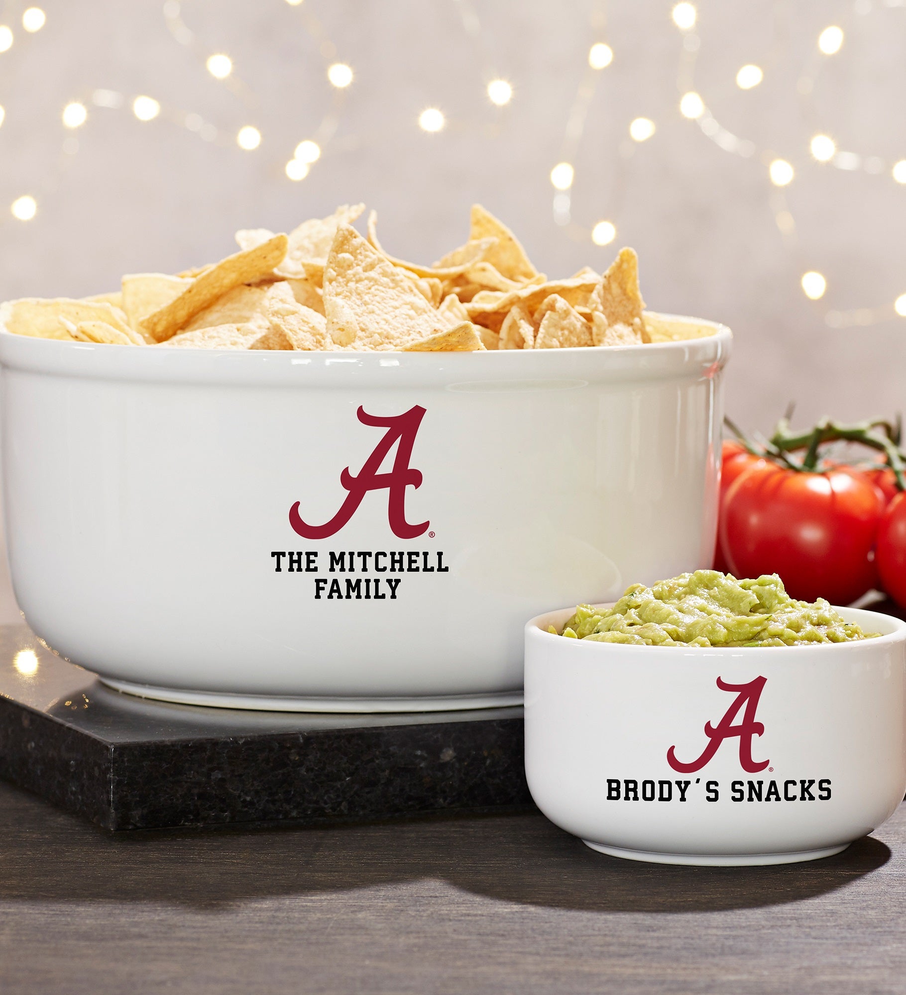 NCAA Alabama Crimson Tide Personalized Bowls
