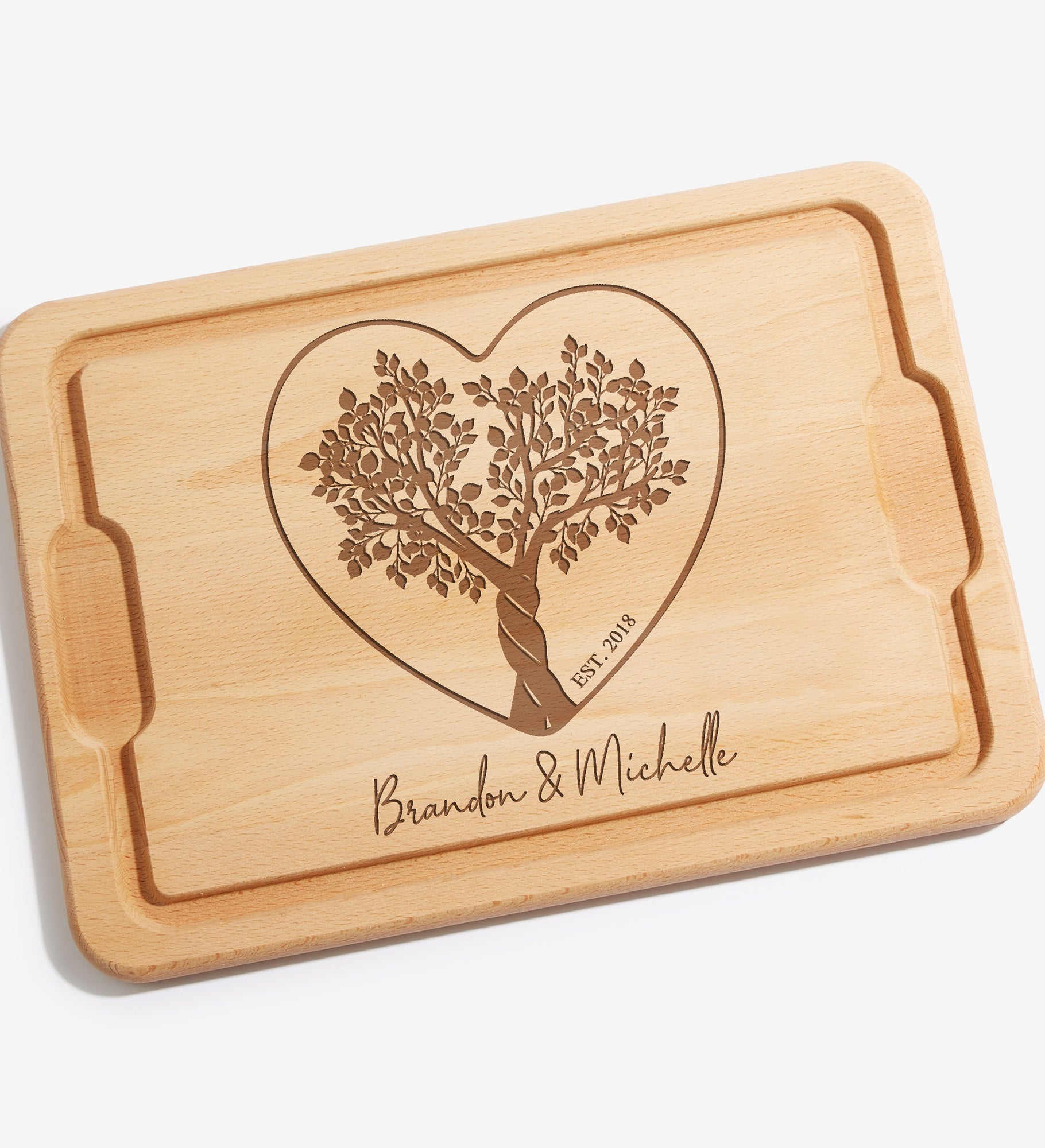 Rooted In Love Personalized Hardwood Charcuterie Board