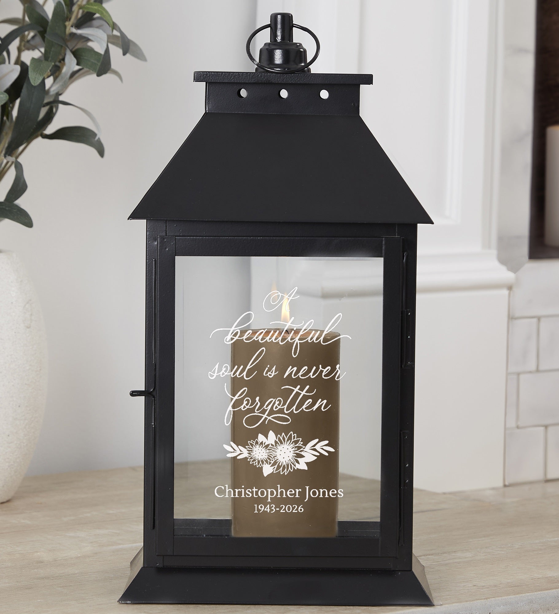 Beautiful Soul Personalized Decorative Candle Lantern