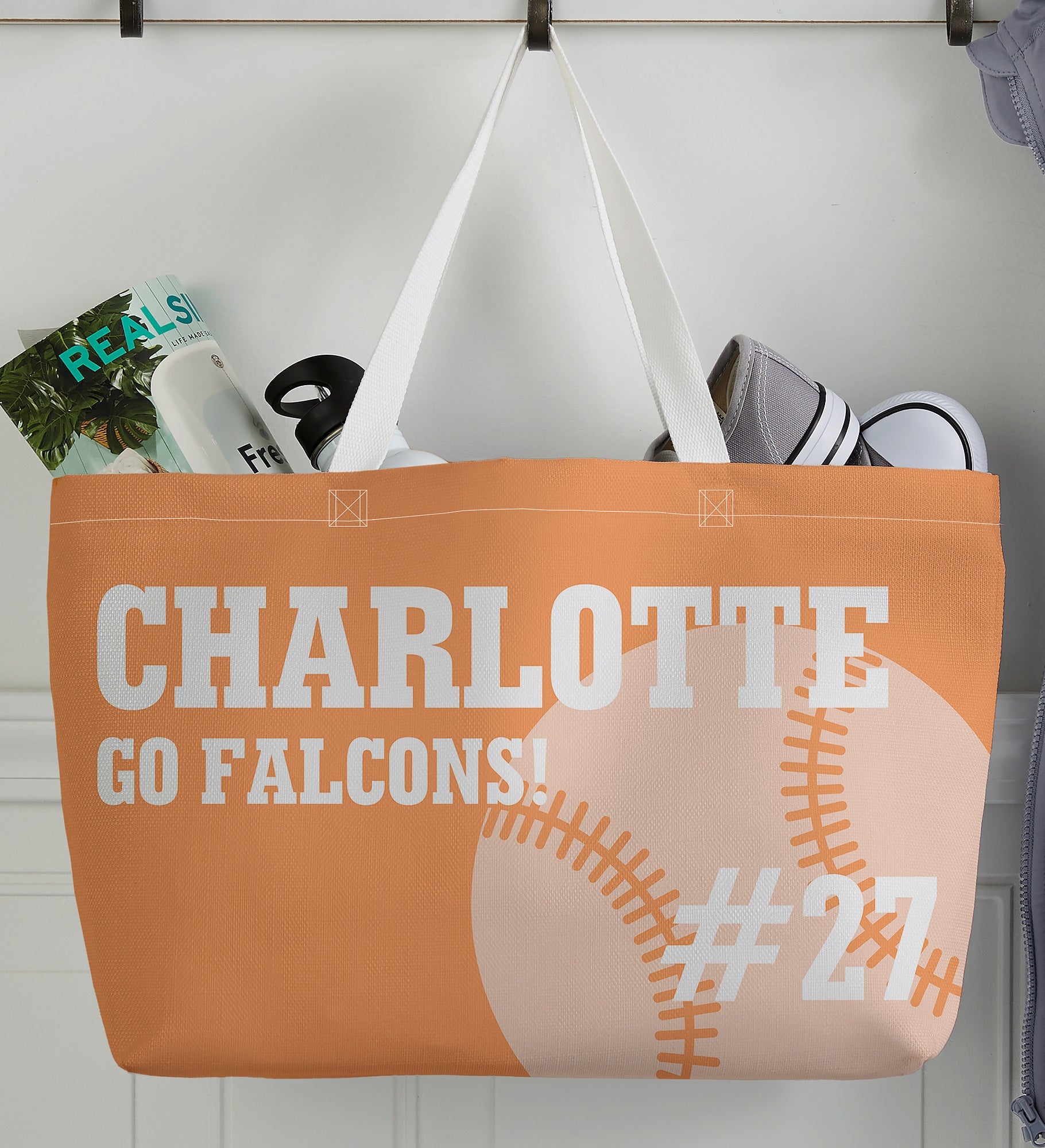 Baseball Personalized Tote Bag