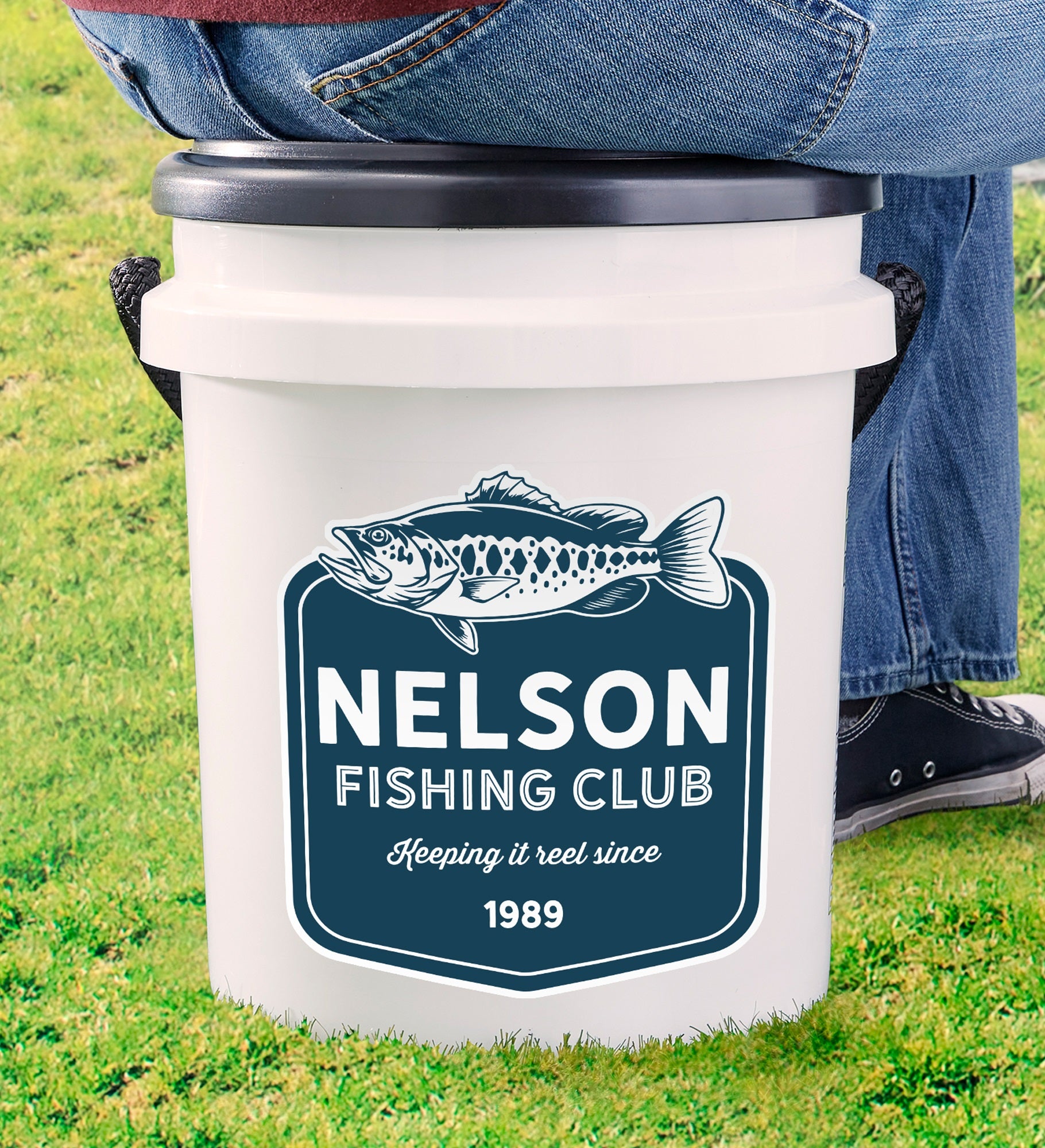 Fishing Club Personalized Bucket Seat