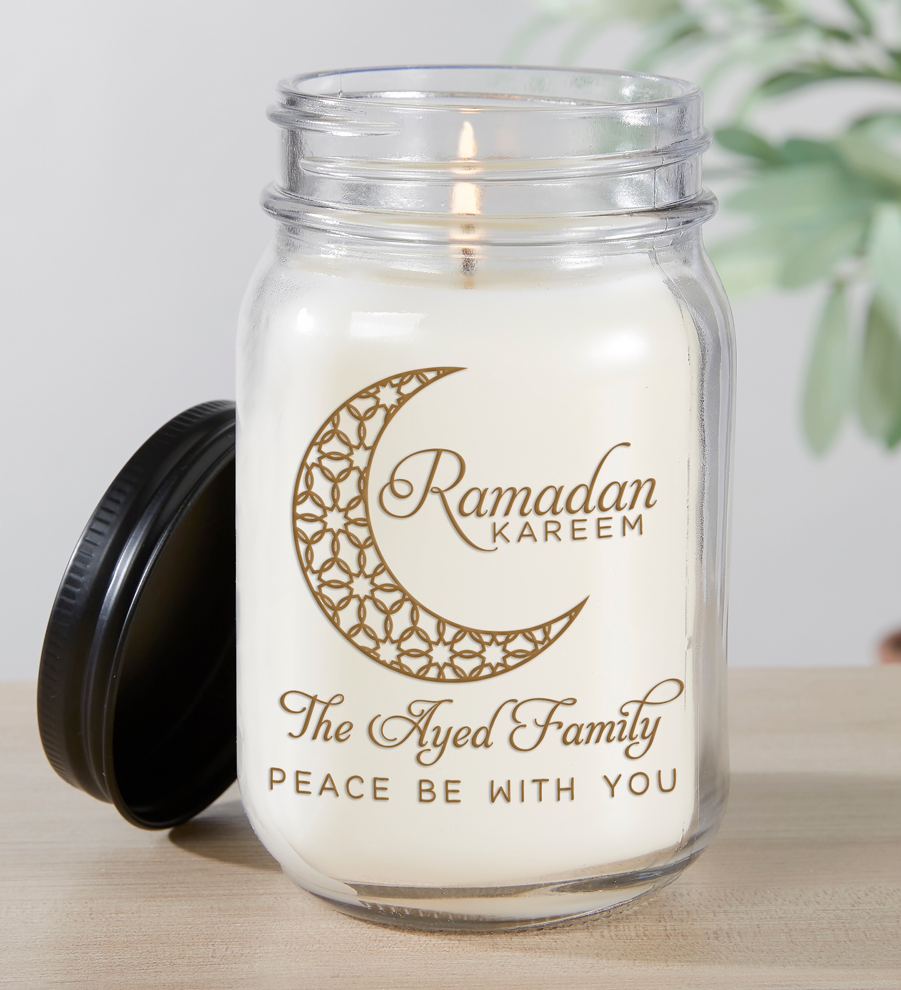 Ramadan Personalized Farmhouse Candle Jar