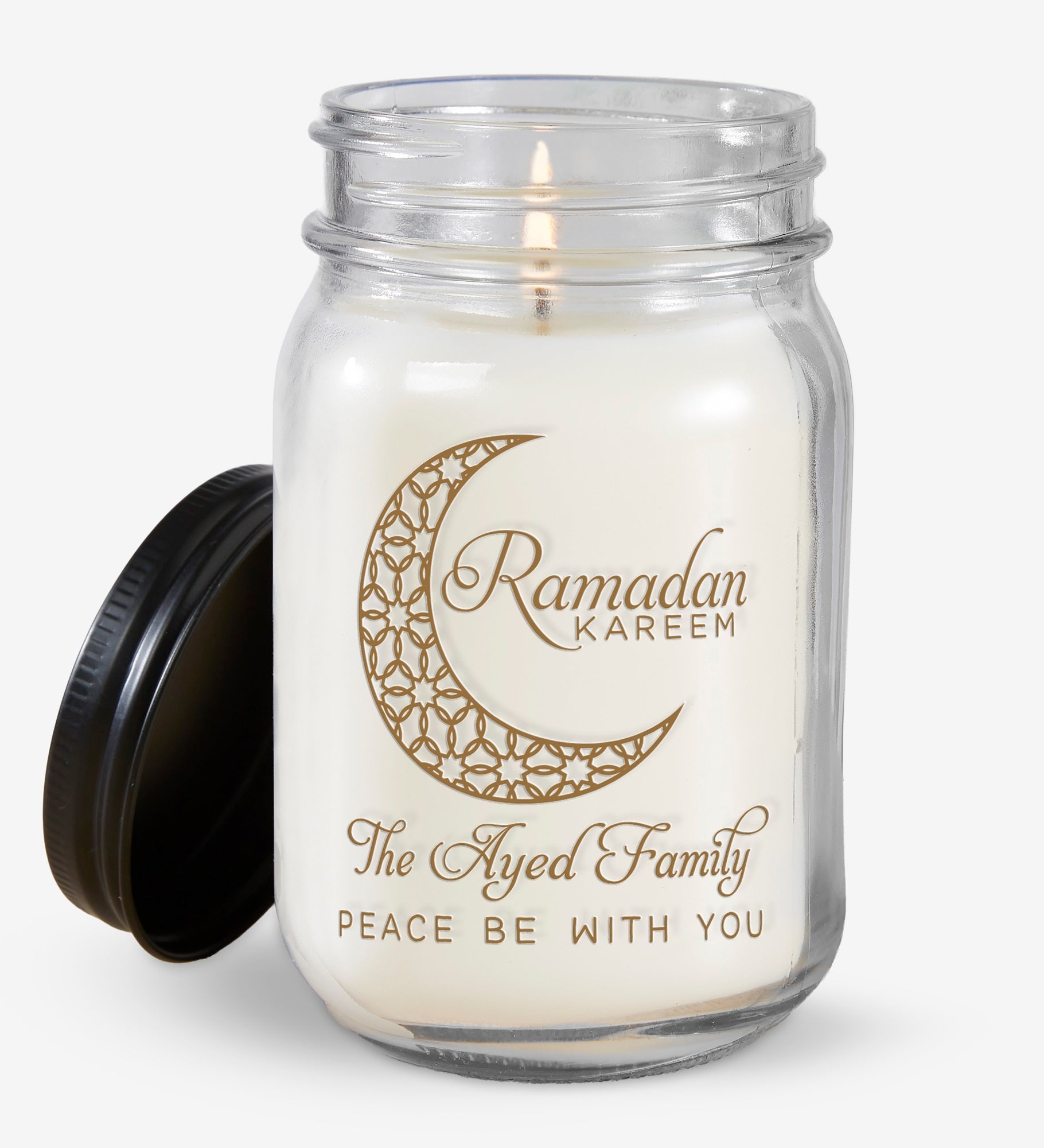Ramadan Personalized Farmhouse Candle Jar