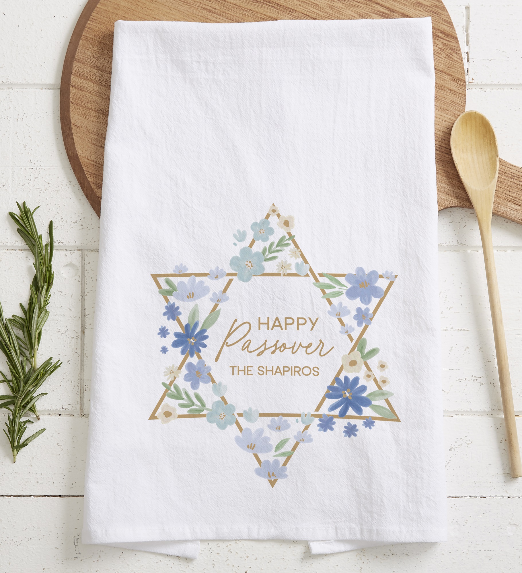 Passover Personalized Flour Sack Towel
