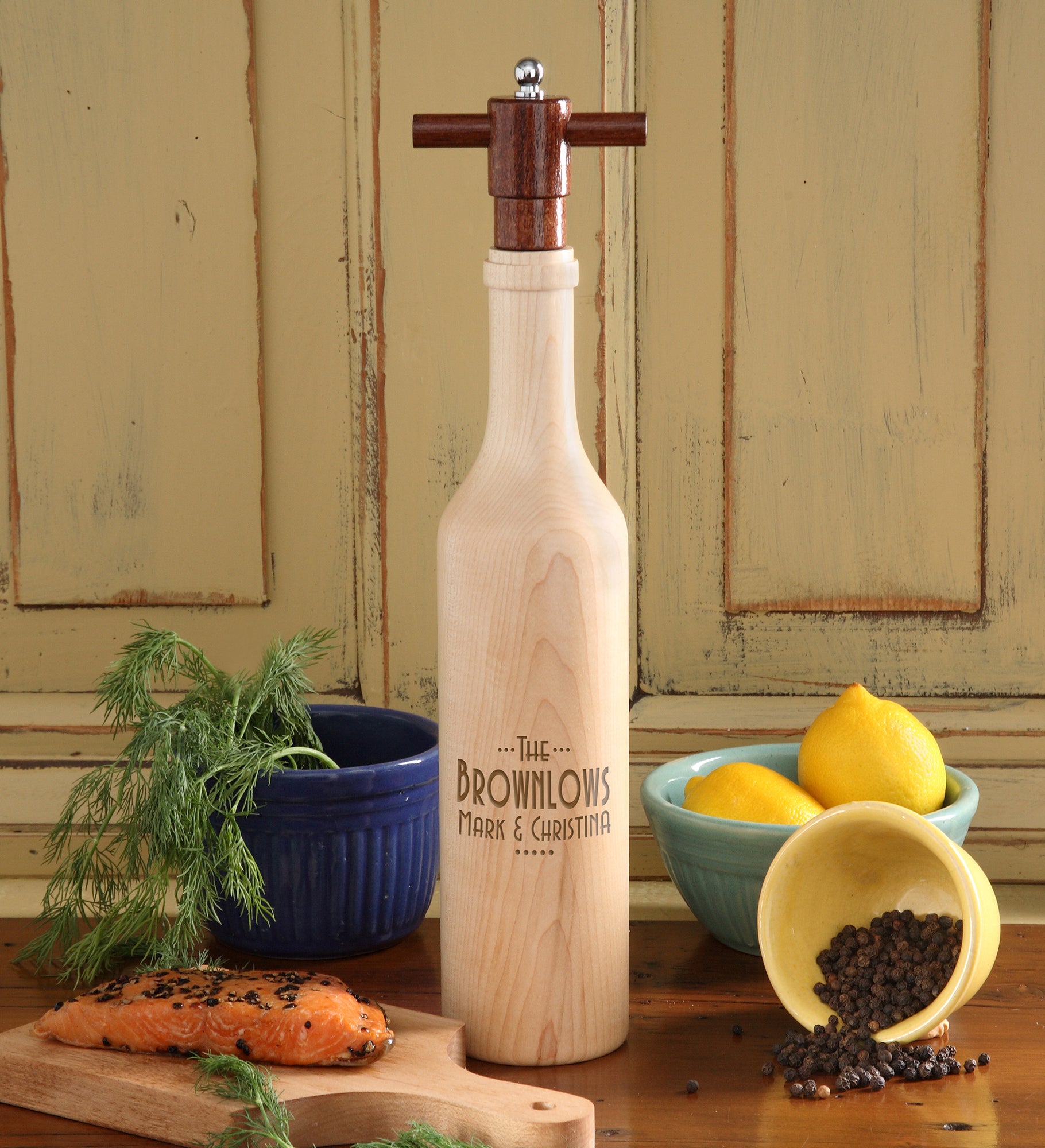 The Chef's Collection Personalized Pepper Mill