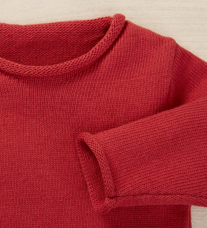 Modern Name Embroidered Baby Sweater