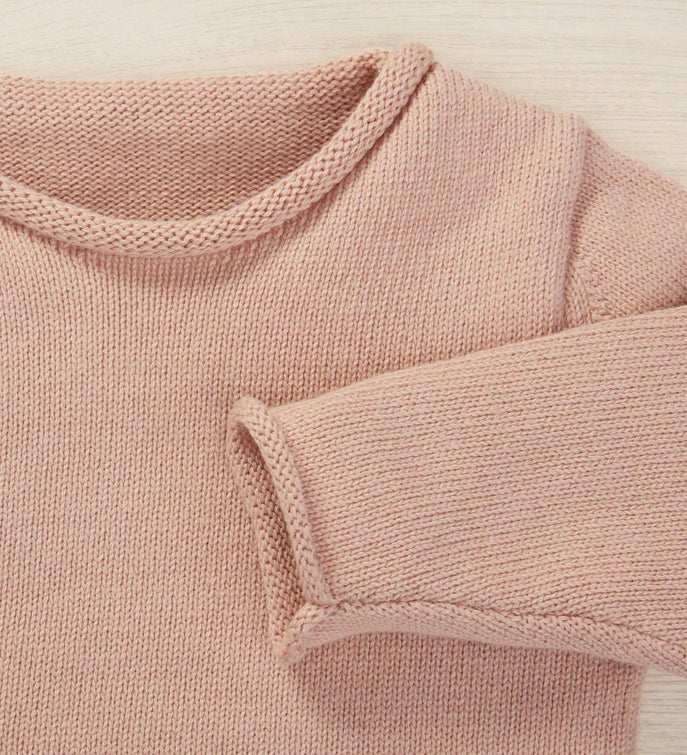 Modern Name Embroidered Baby Sweater