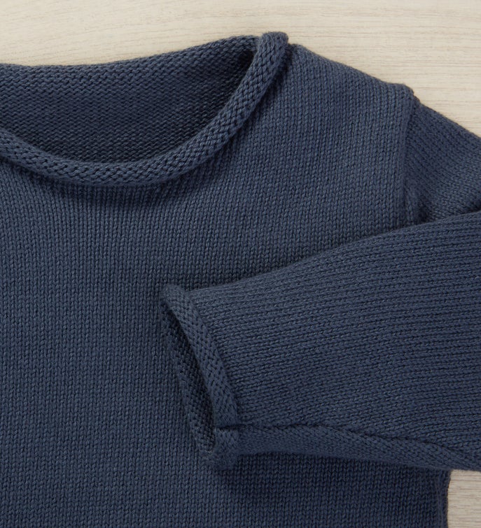Modern Name Embroidered Baby Sweater