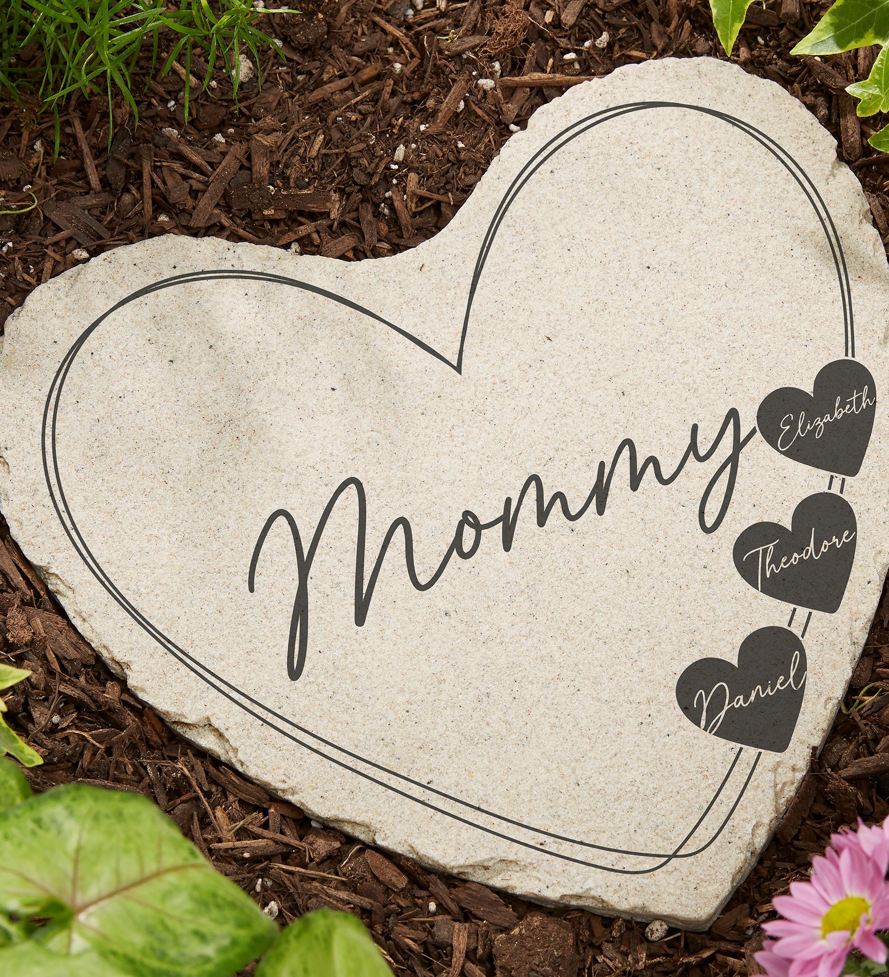 A Mother's Heart Personalized Garden Stone