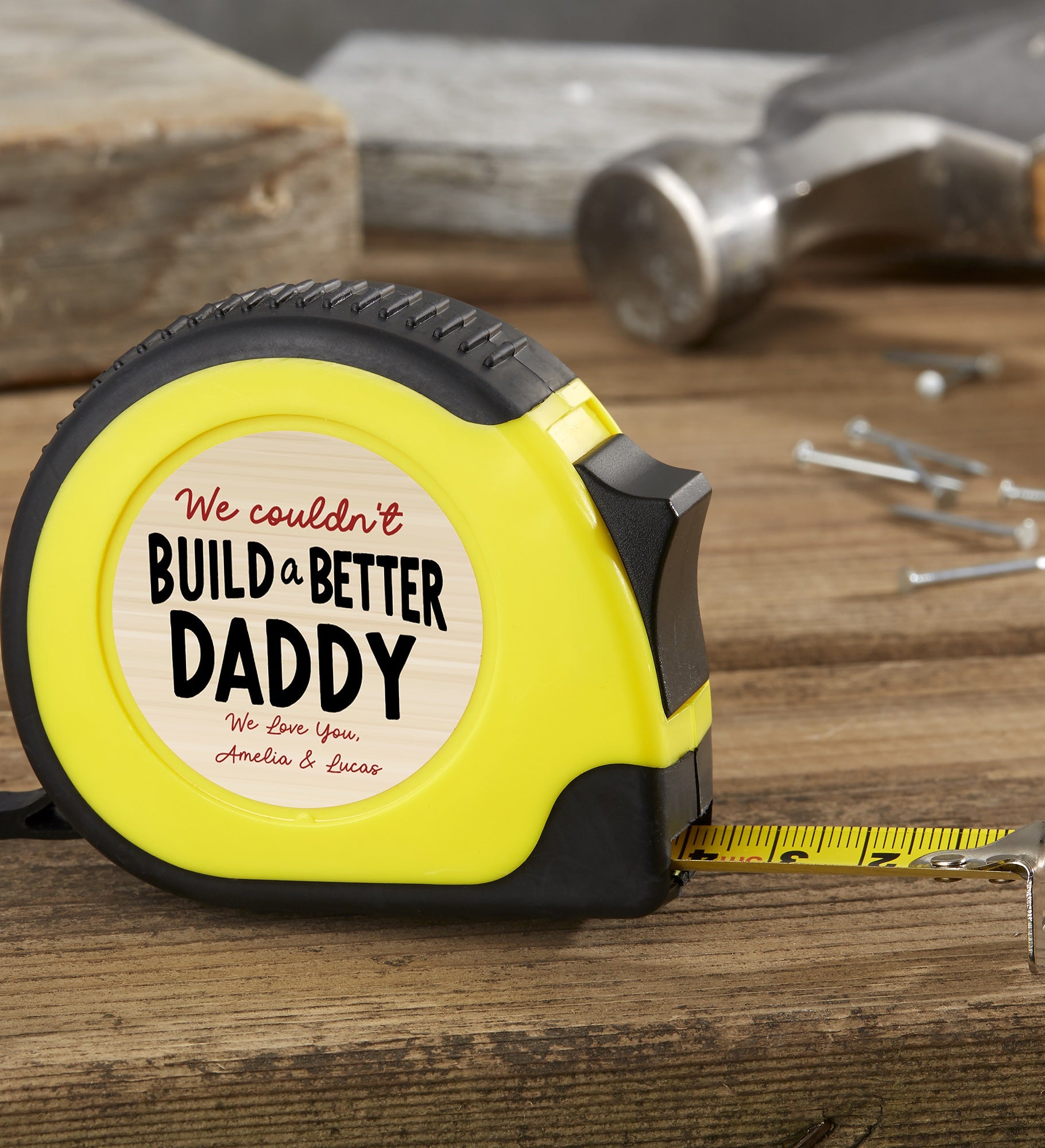 Couldn't Build A Better Dad Personalized Tape Measure