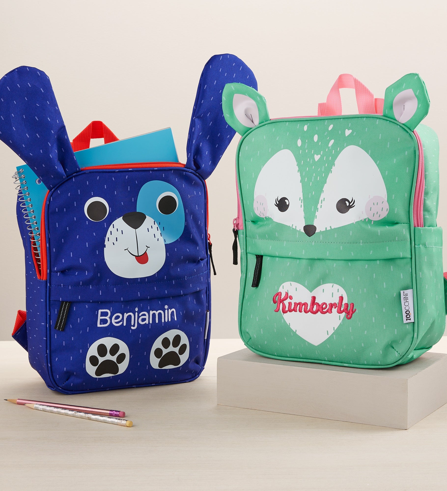 Dog Embroidered Kid's Backpack