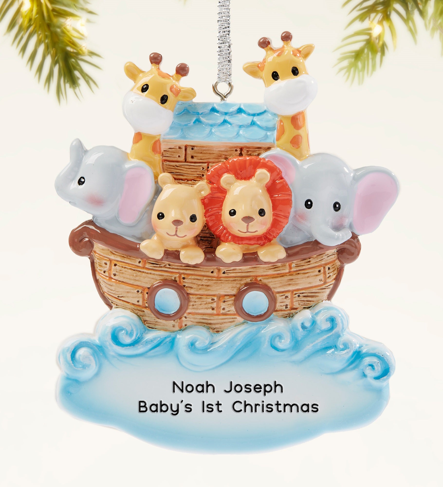 Noah's Ark Personalized Christmas Ornament