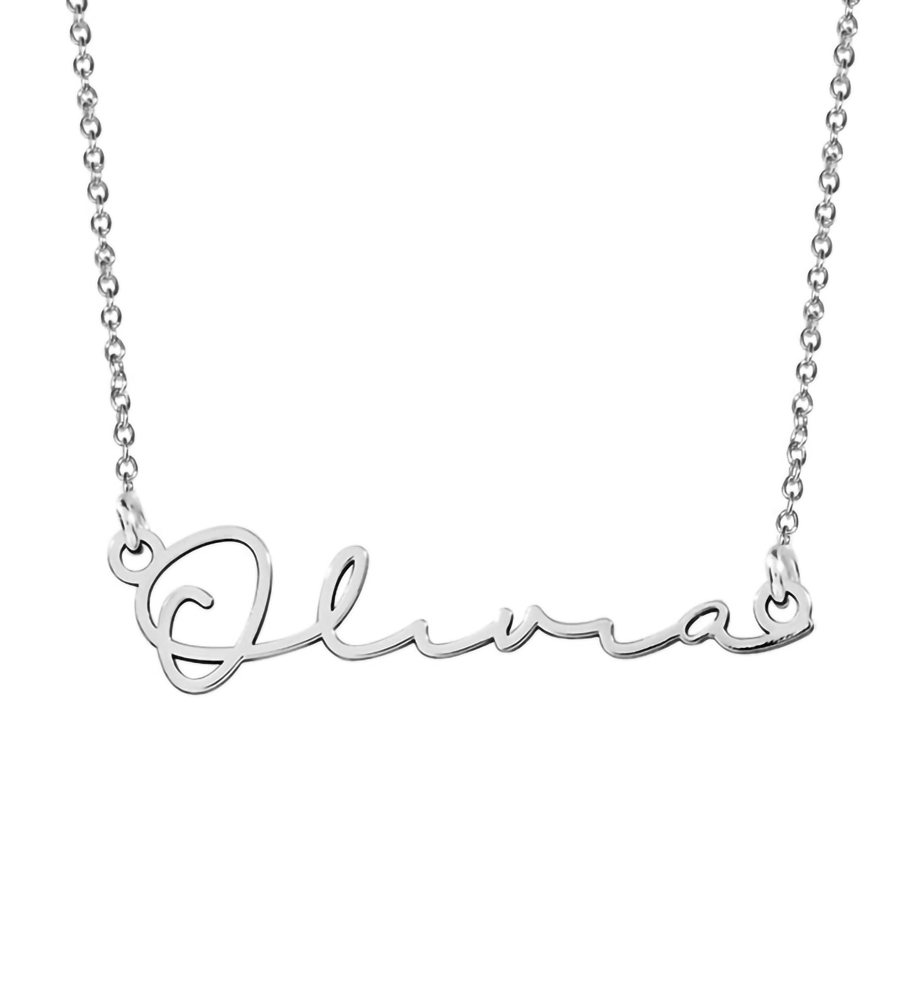 Personalized Minimalist Script Name Necklace