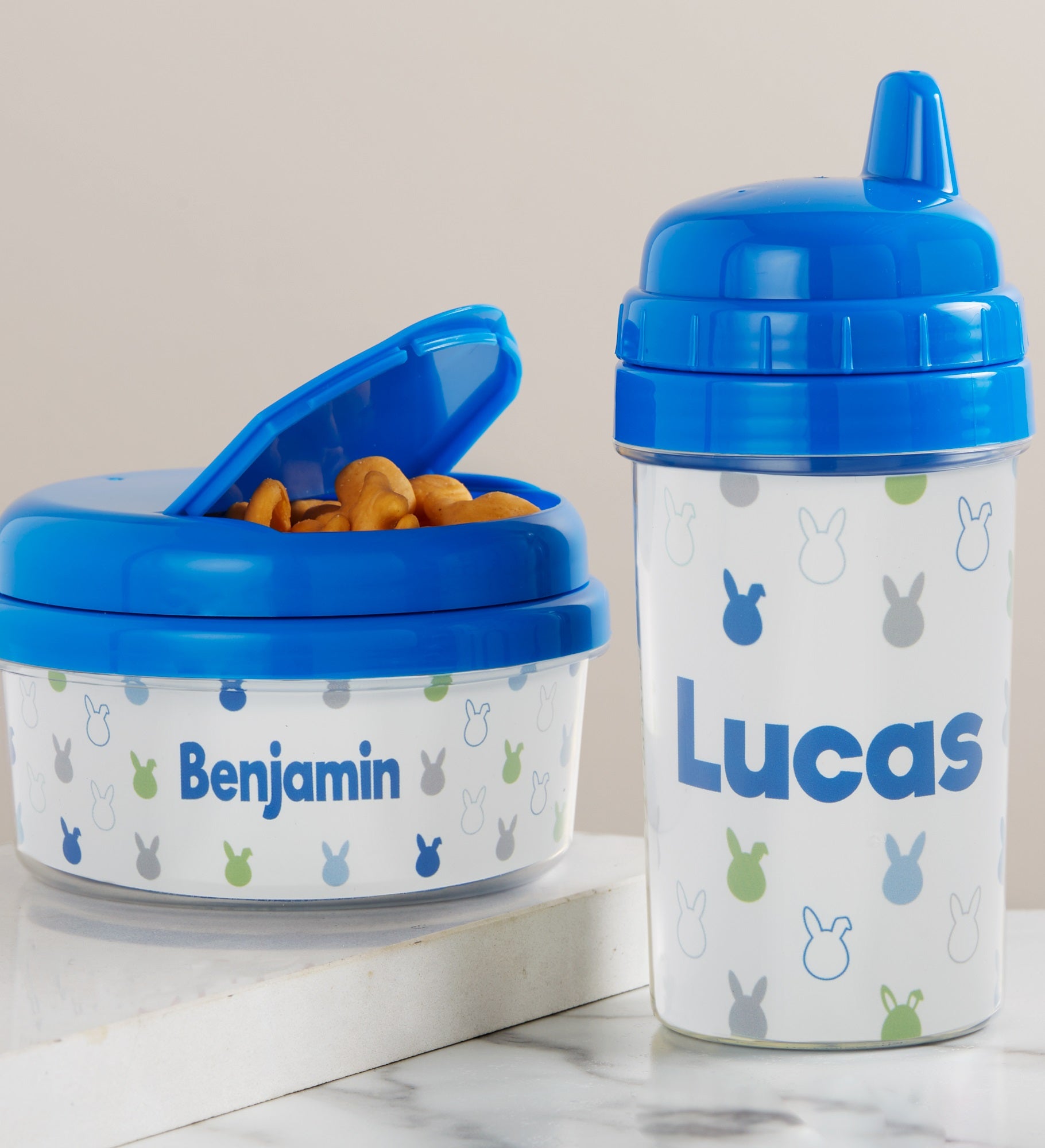 Easter Bunny Personalized Toddler 12 oz. Snack Cup