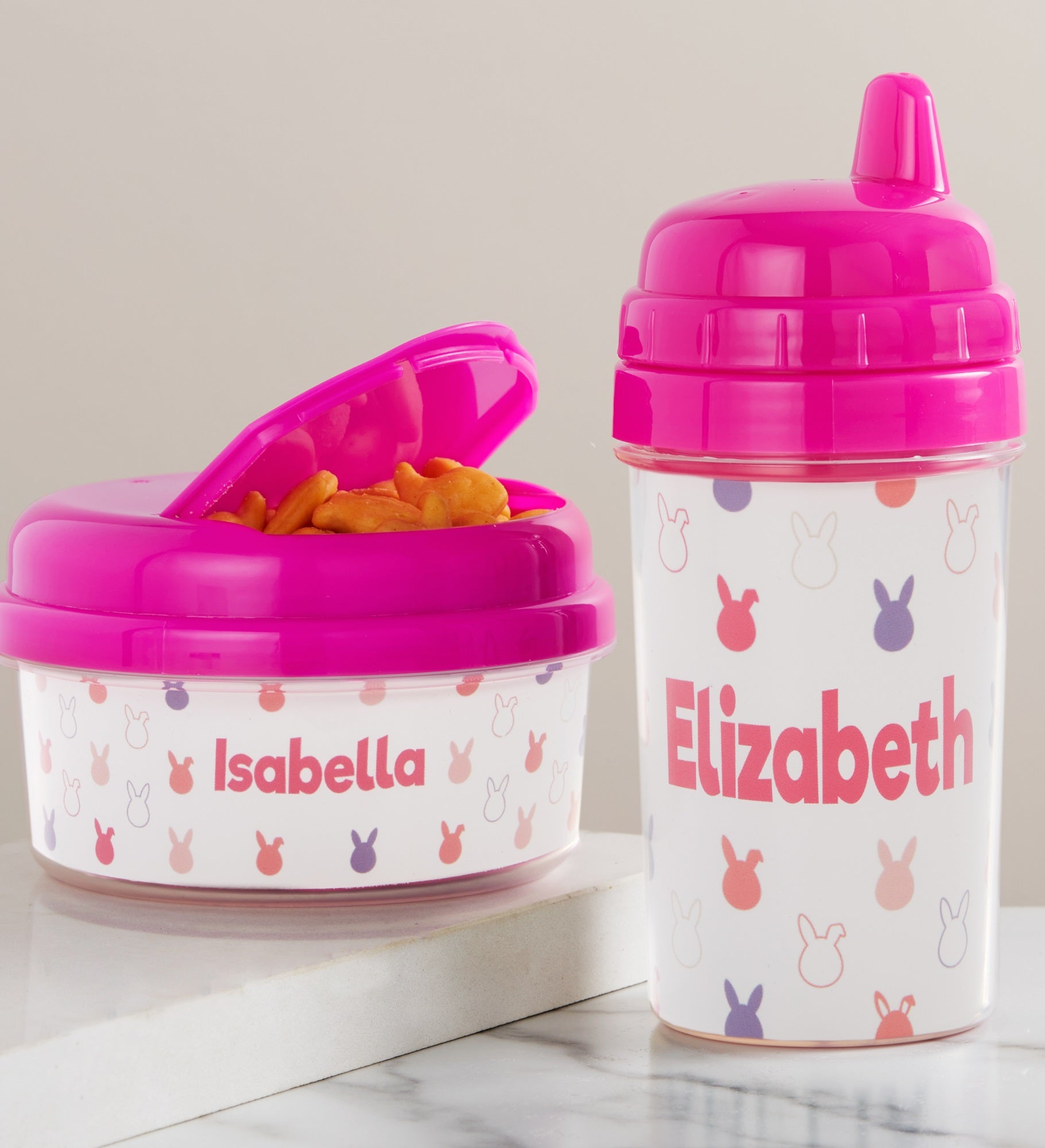Easter Bunny Personalized Toddler 12 oz. Snack Cup