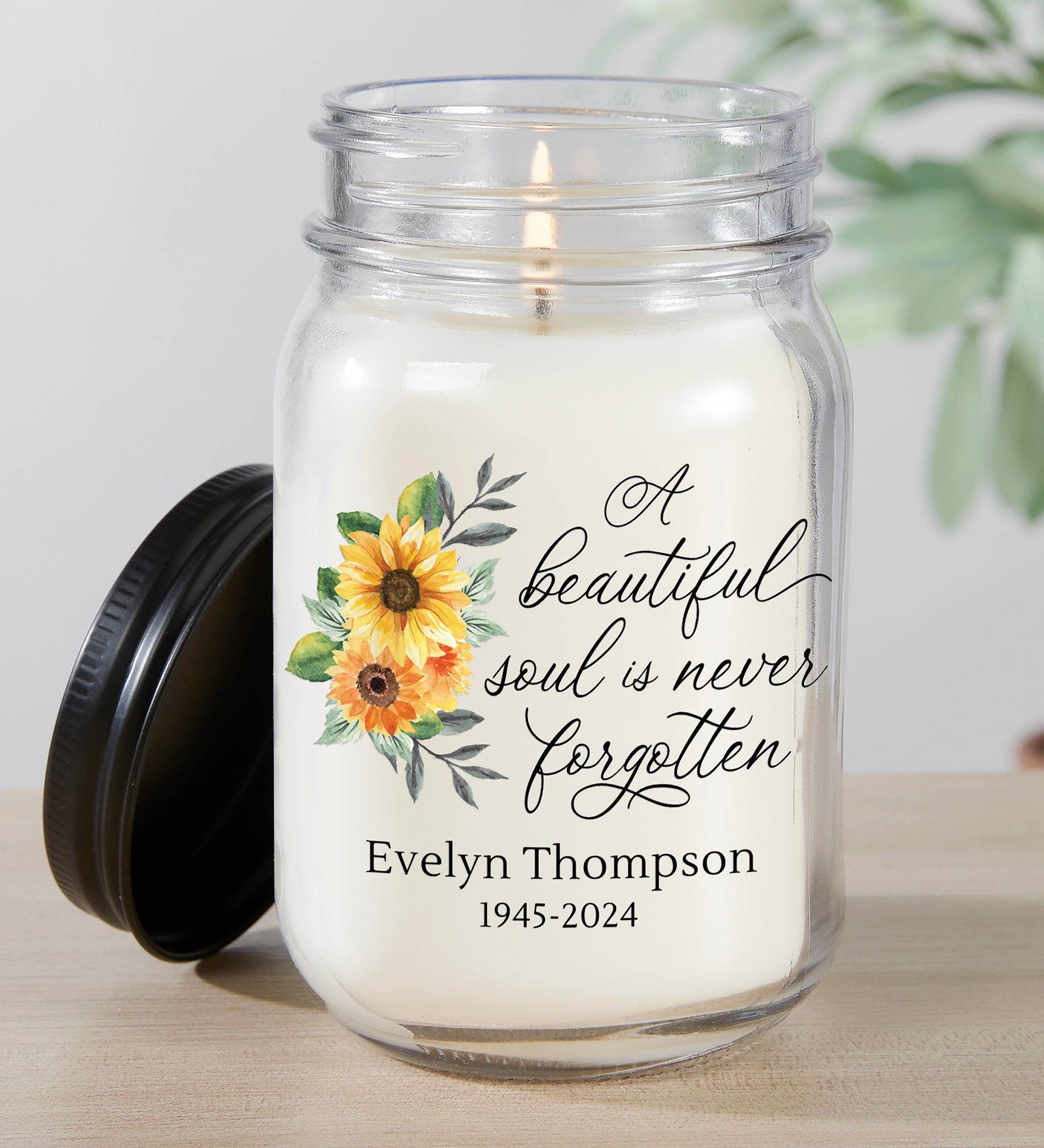 Beautiful Soul Personalized Farmhouse Candle Jar