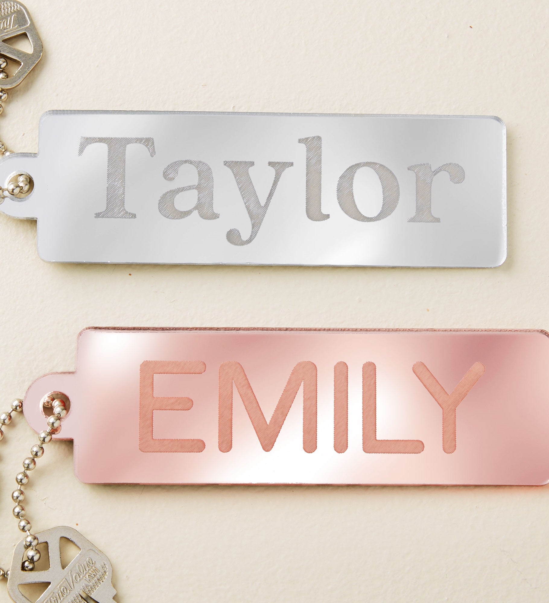 Classic Style Personalized Acrylic Keychain