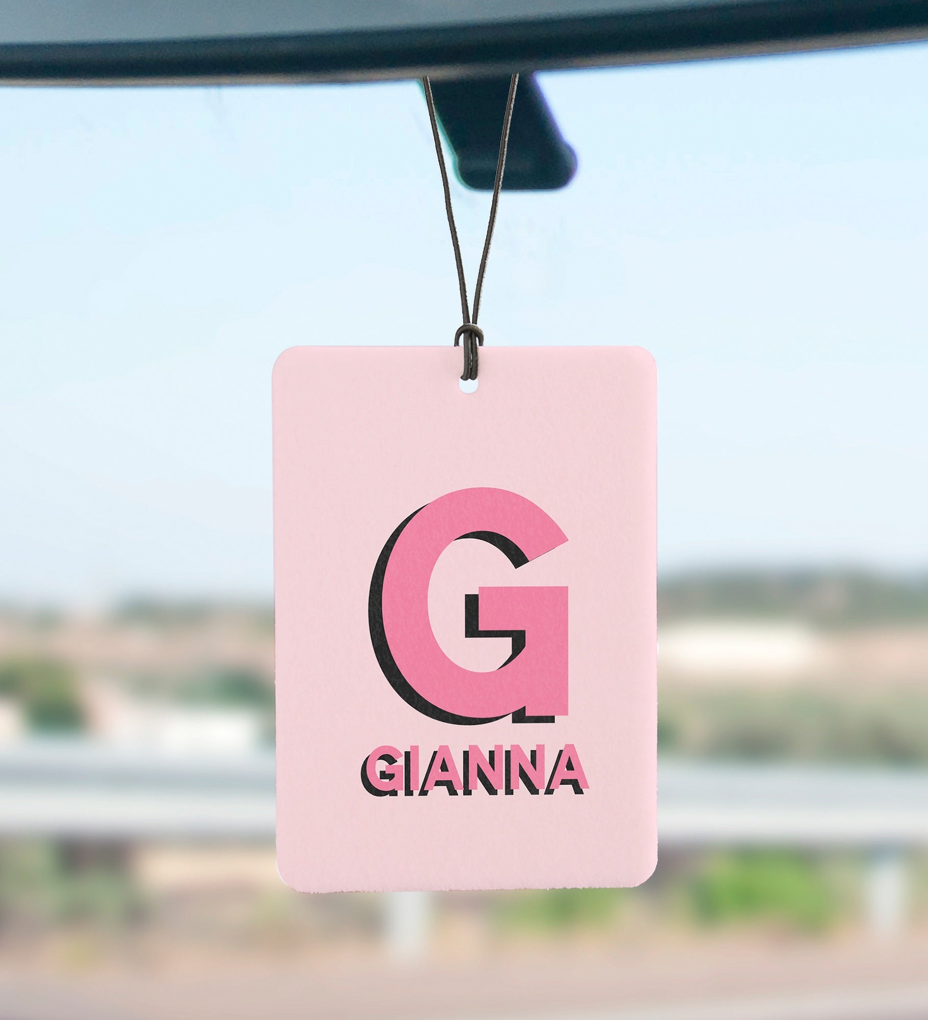 Shadow Name Personalized Car Air Freshener