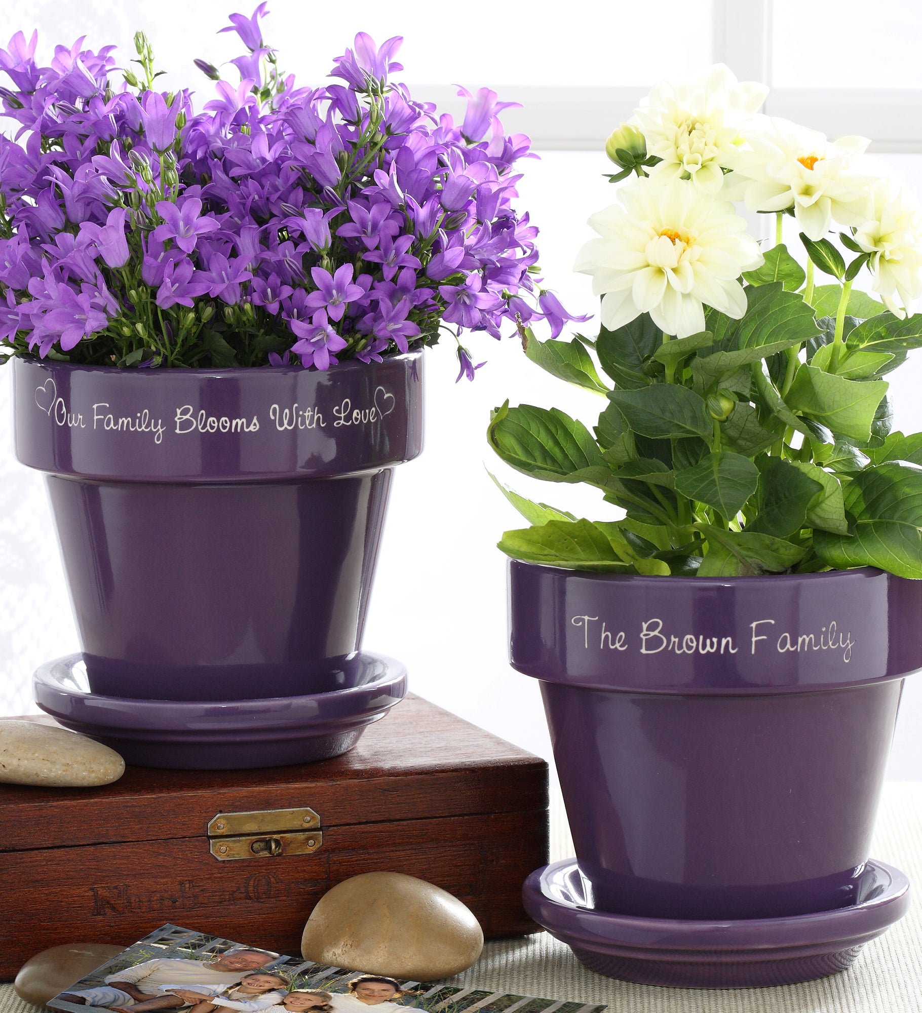 Our Family Blooms Personalized Flower Pot