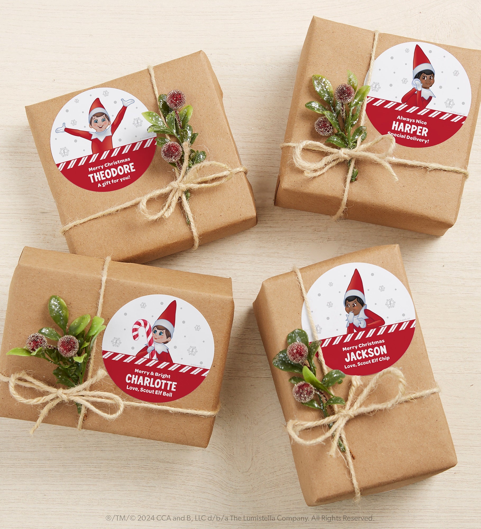 The Elf on the Shelf® Personalized Gift Stickers