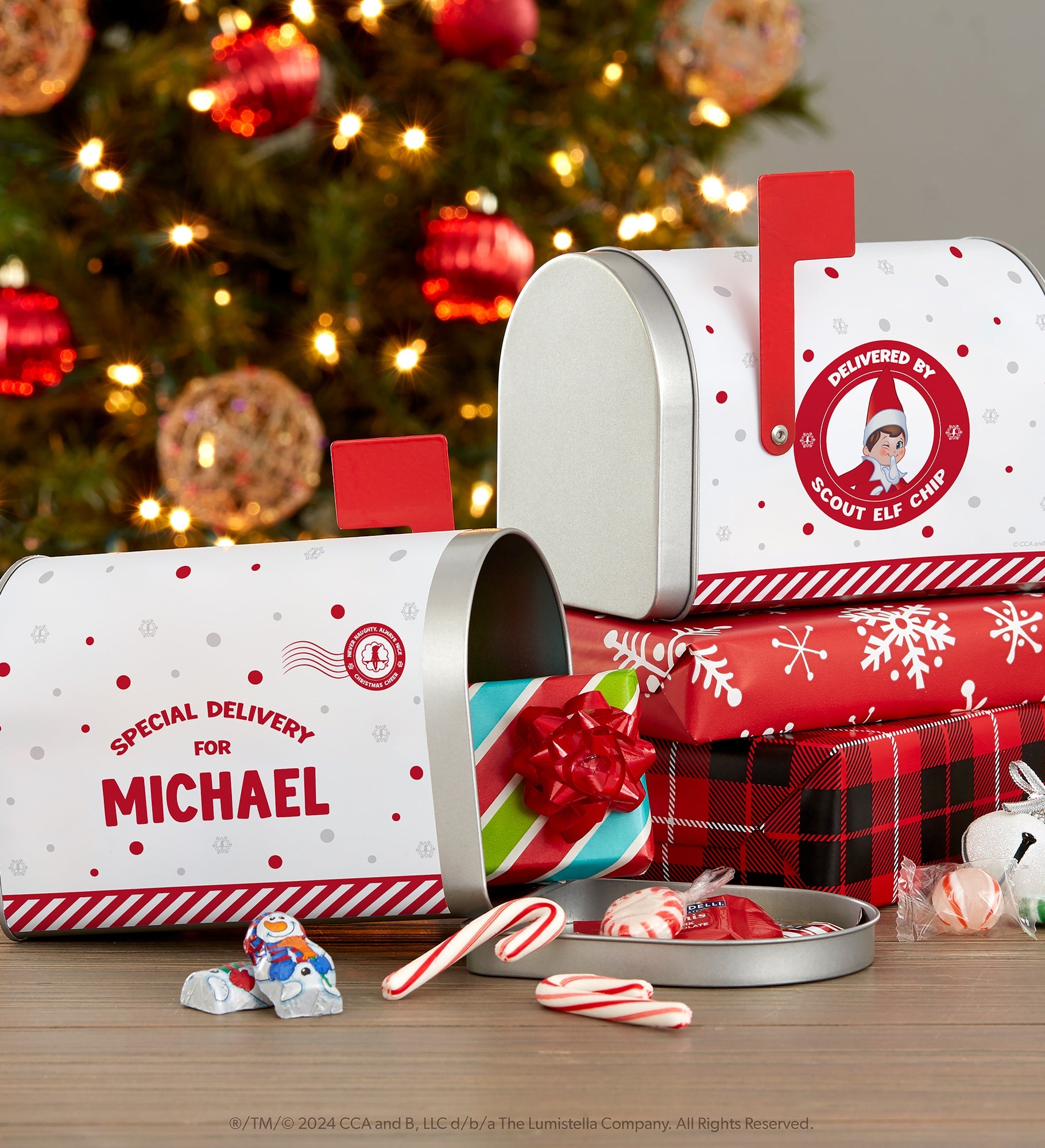 The Elf on the Shelf® Personalized Christmas Metal Mailbox