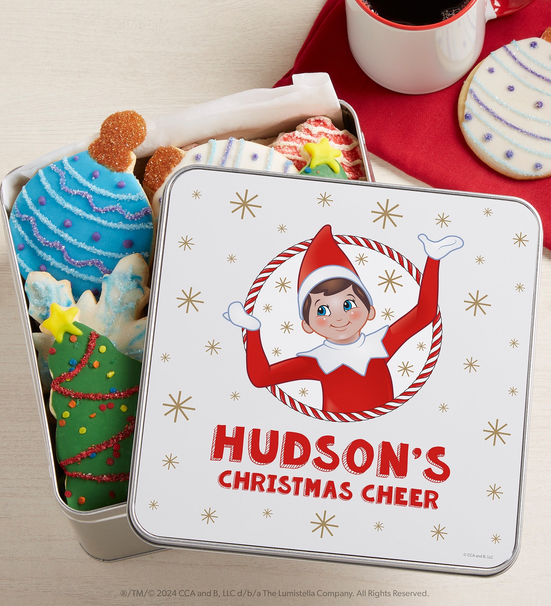 The Elf on the Shelf® Personalized Christmas Metal Tin
