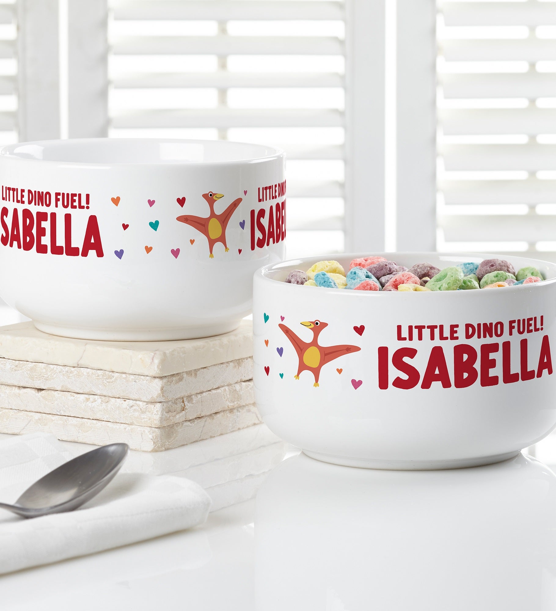 Dino-Mite Personalized 14 oz. Kids Cereal Bowl