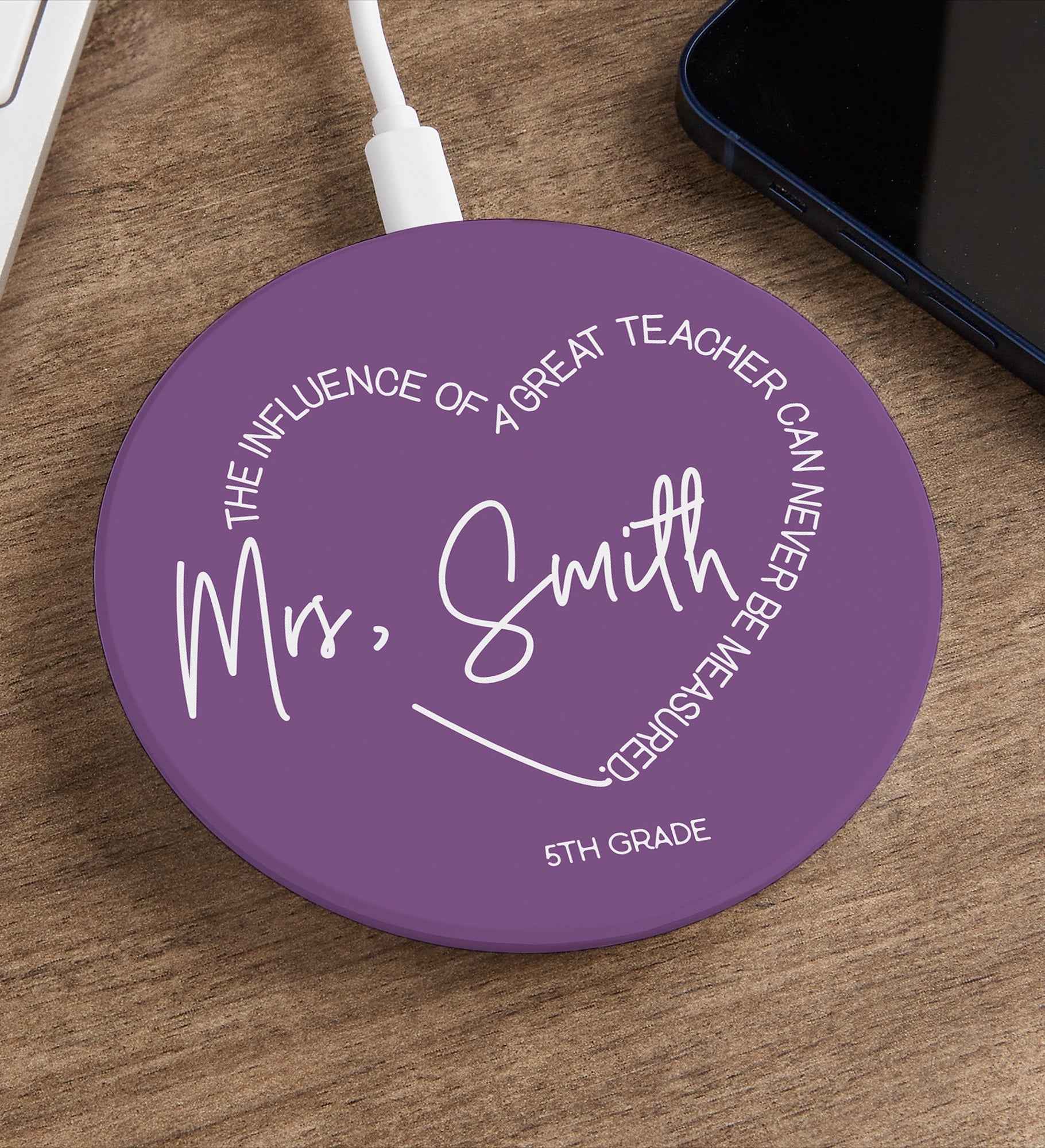 A Great Teacher Personalized Wireless Charging Pad