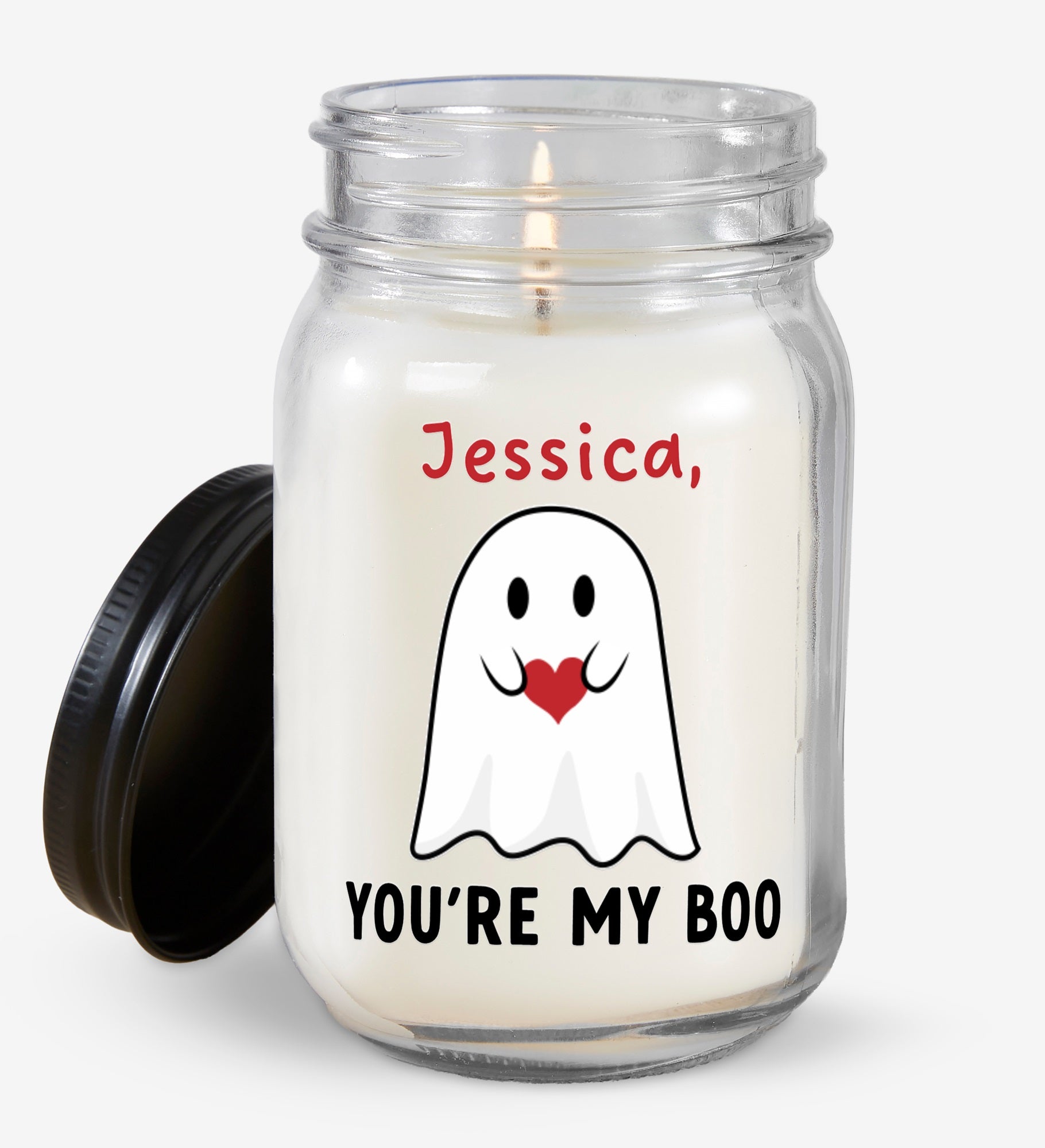 You're My Boo Personalized Farmhouse Candle Jar