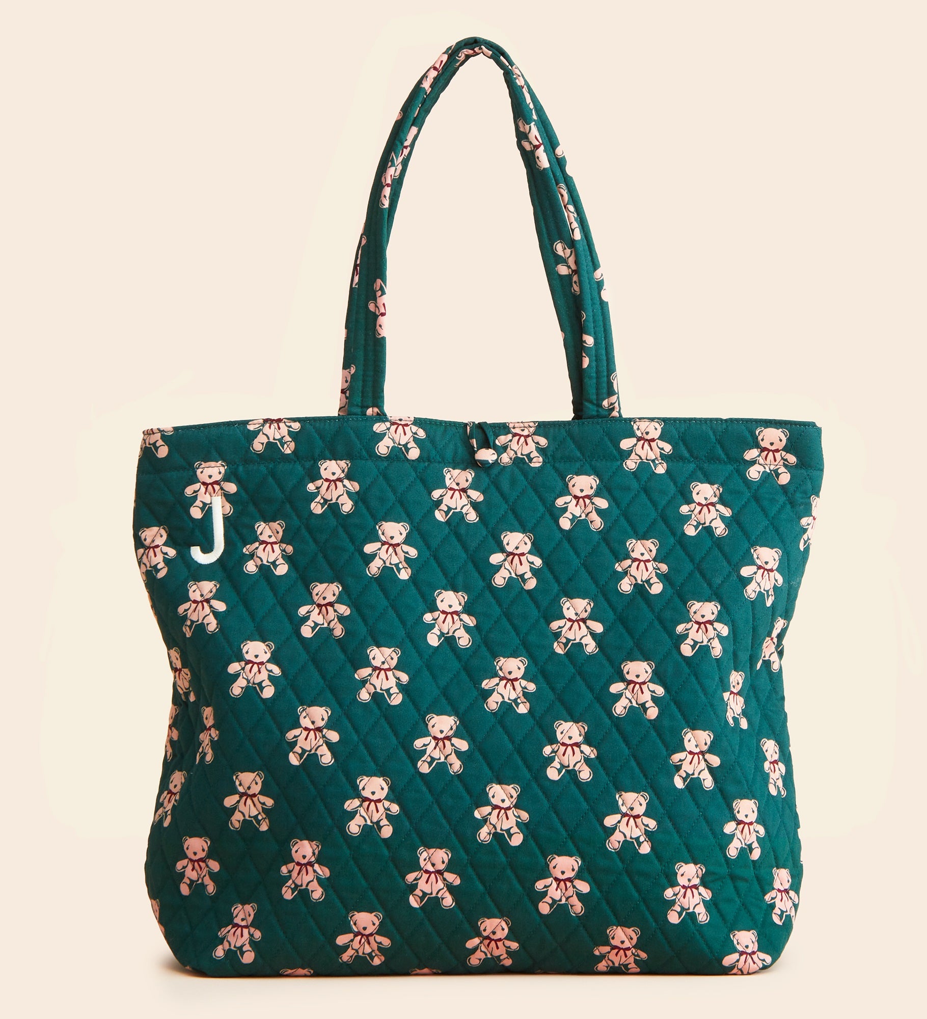 Vera Bradley Embroidered Original Tote-Bear Mosaic