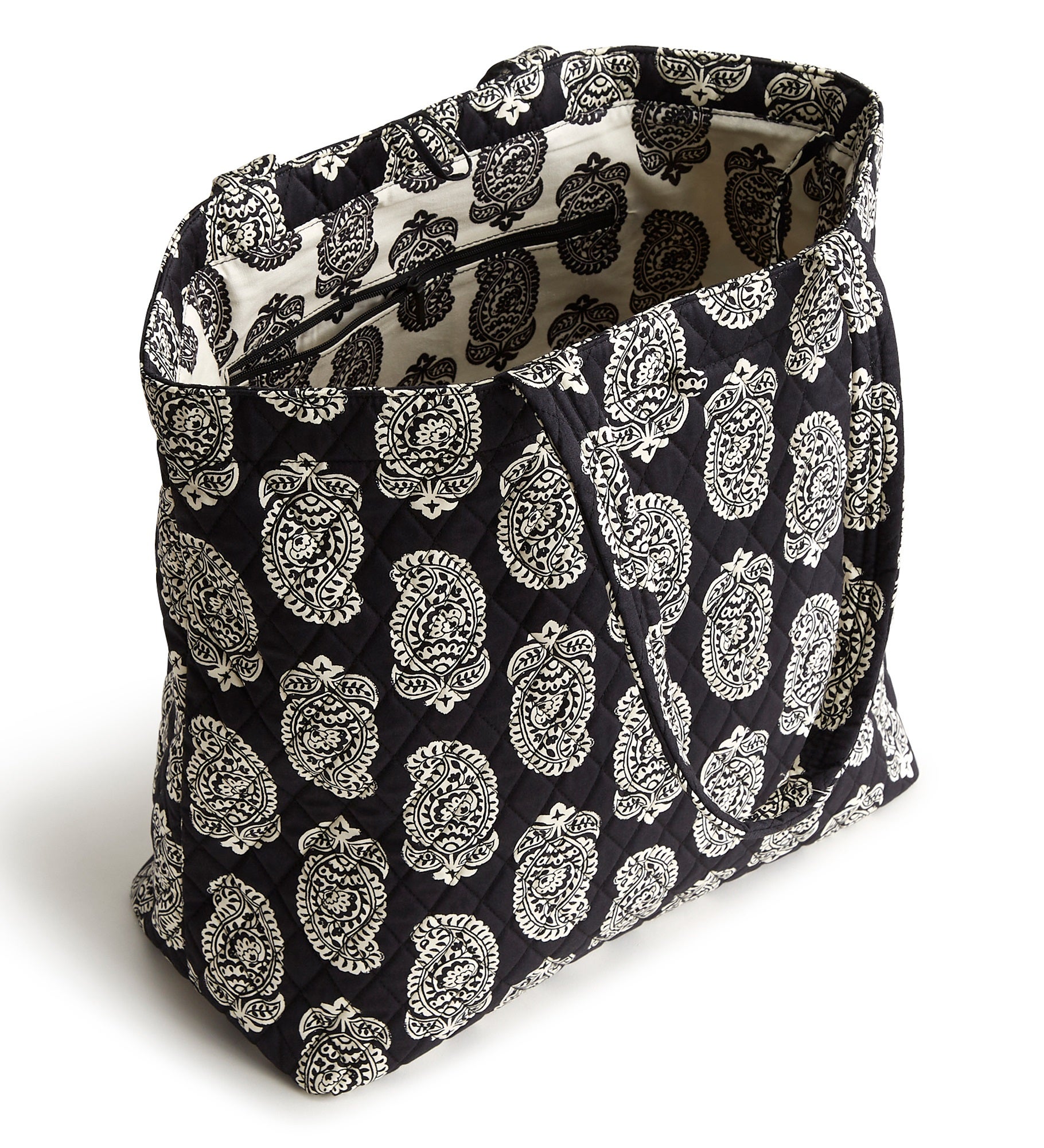 Vera Bradley Embroidered Iconic Paisley Original Tote Moonless Night