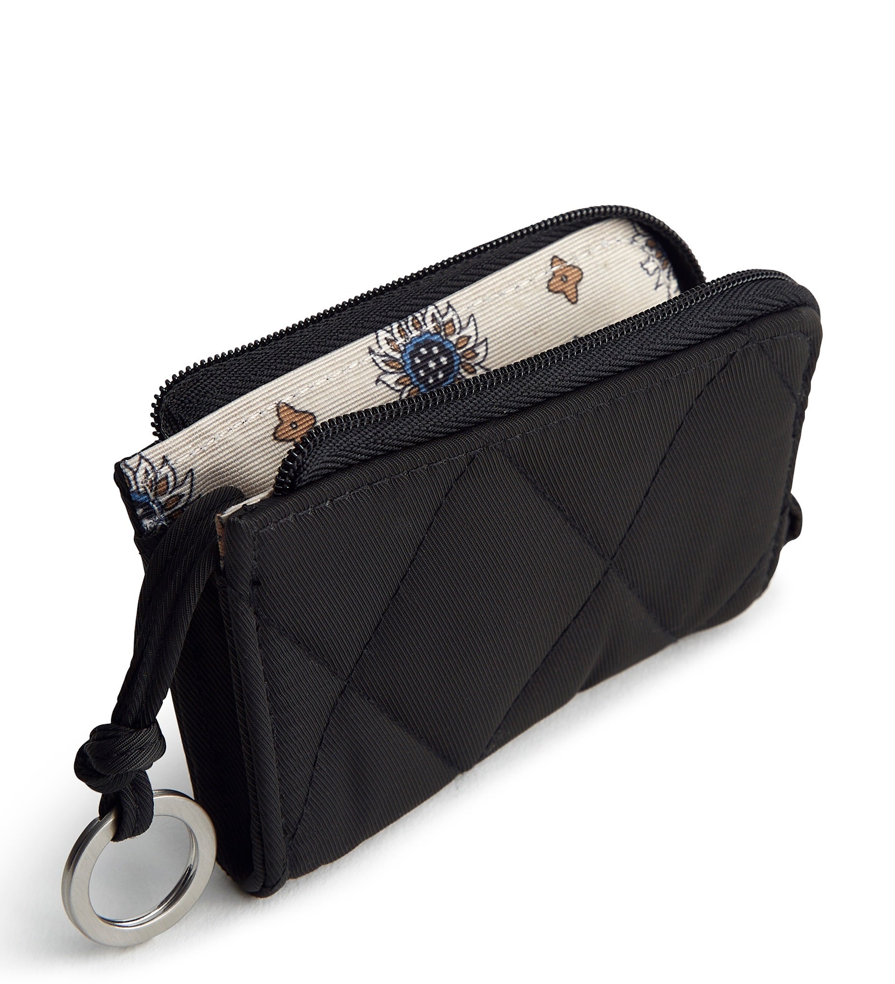 Vera Bradley Embroidered Zip Card Pouch Moonless Night