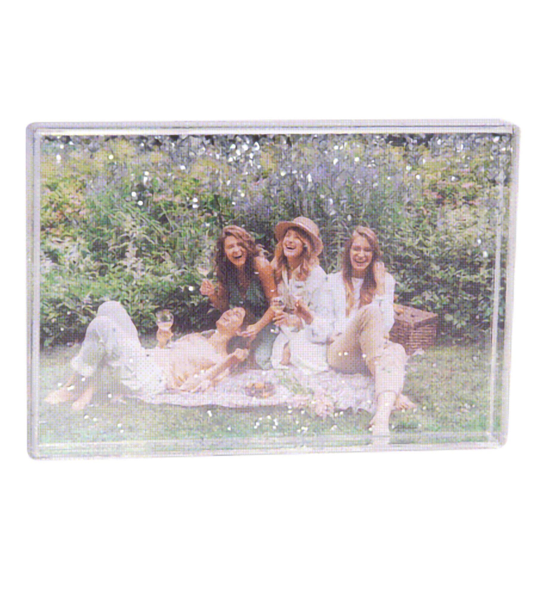 Cherished Memories Personalized 4x6 Photo Glitter Block