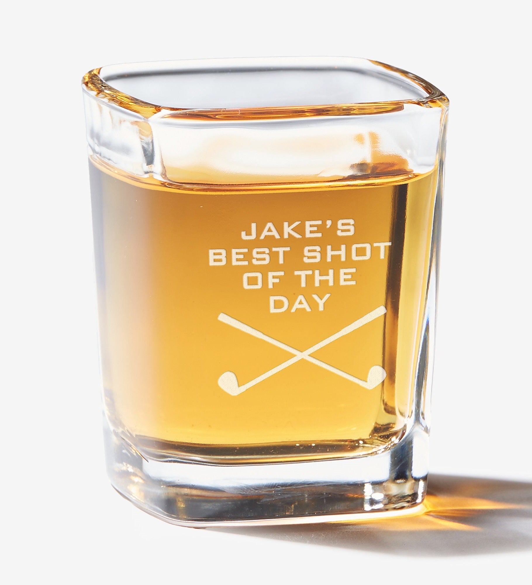 Best Shot Of The Day Personalized Golf Shot Glass
