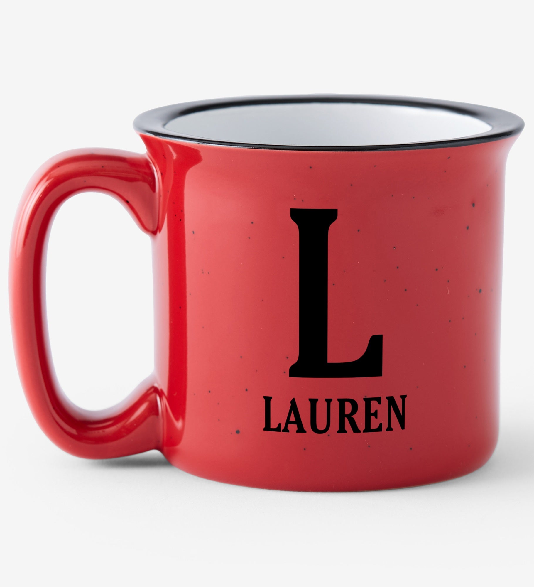 Initial Impressions Personalized Speckled Ceramic Camp Mug