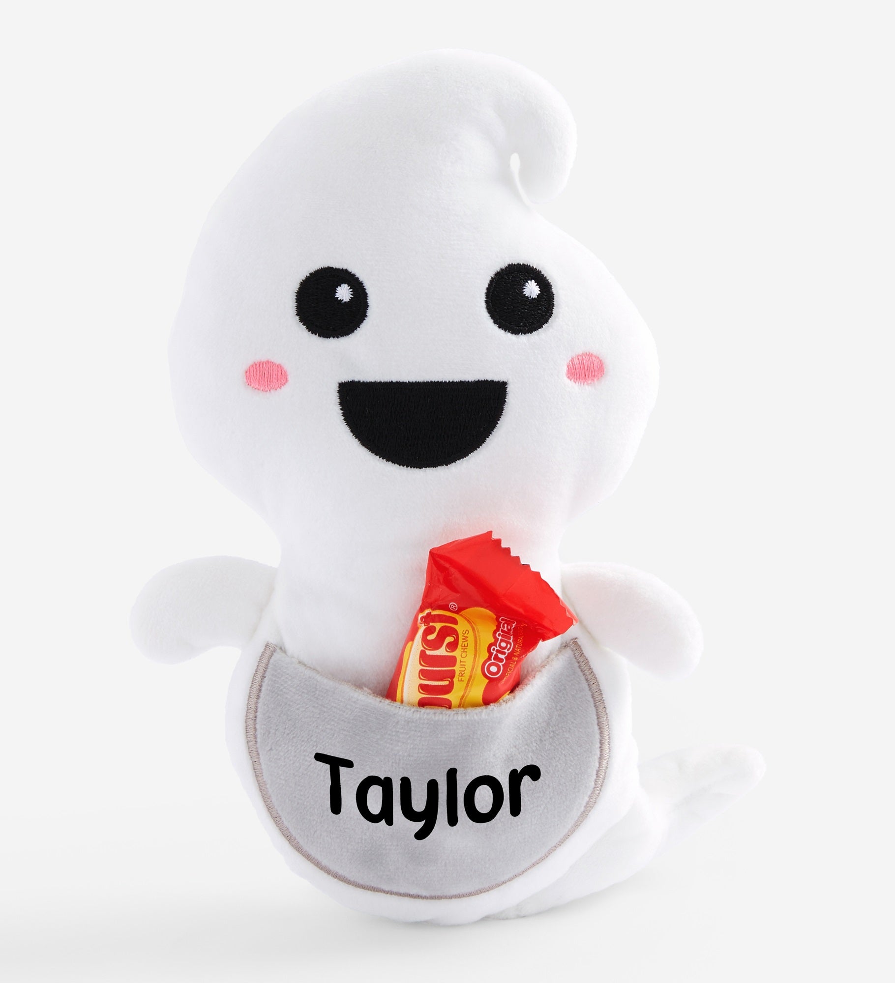 Boo Buddy Personalized Plush Ghost Halloween Candy Holder