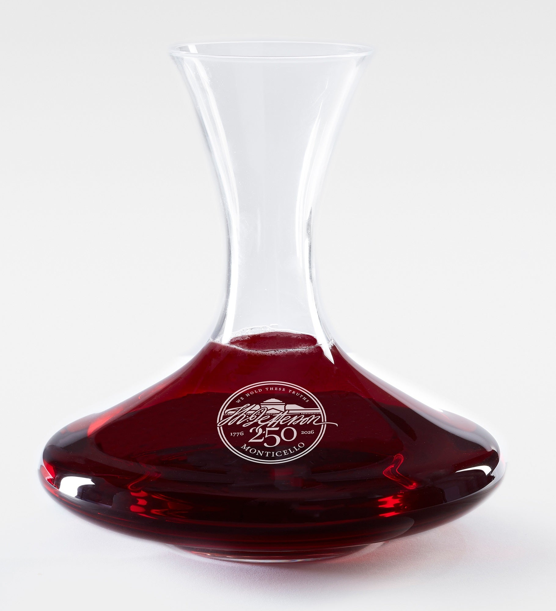 United States 250th Birthday Luigi Bormioli® Engraved Captain's Wine Decanter