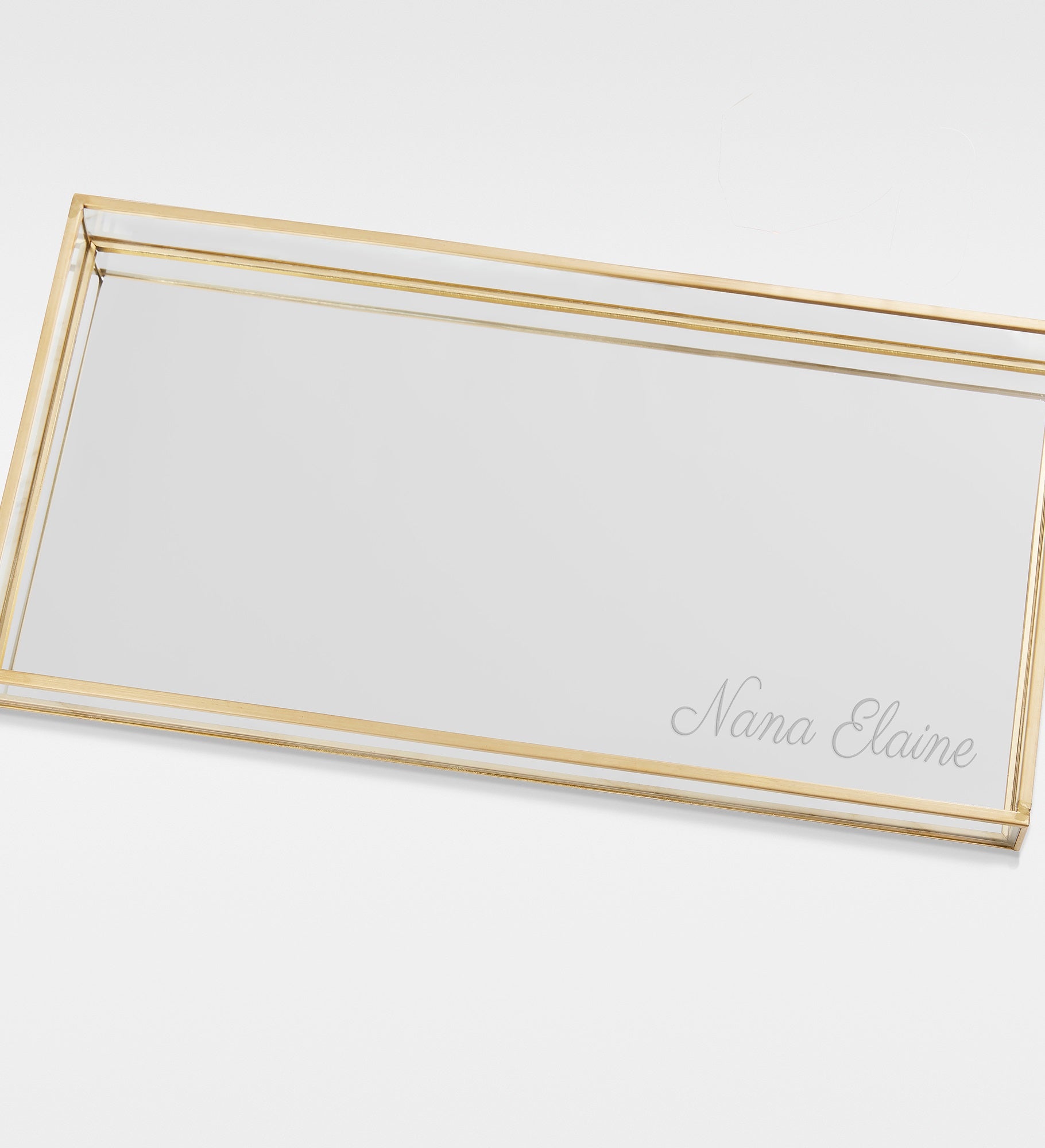  Engraved Mirrored Vanity Tray For Grandma