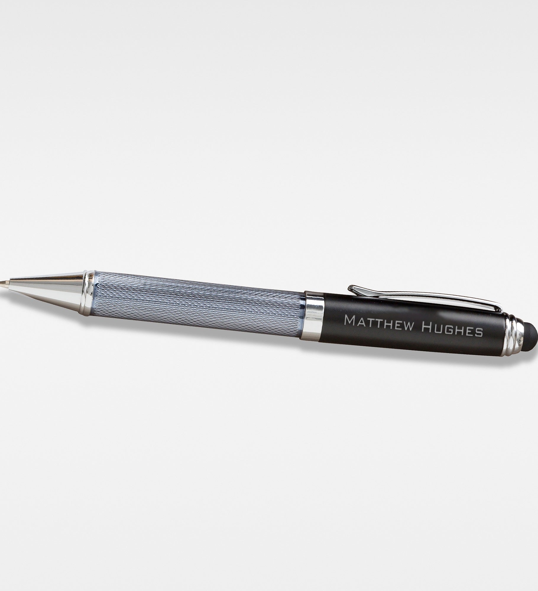 Engraved Office Black Stylus Ball Point Pen